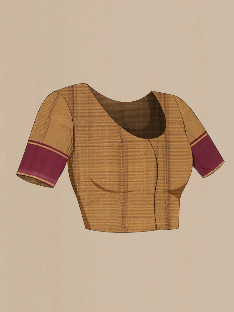 Golden Kanjivaram Silk Saree - Image 4