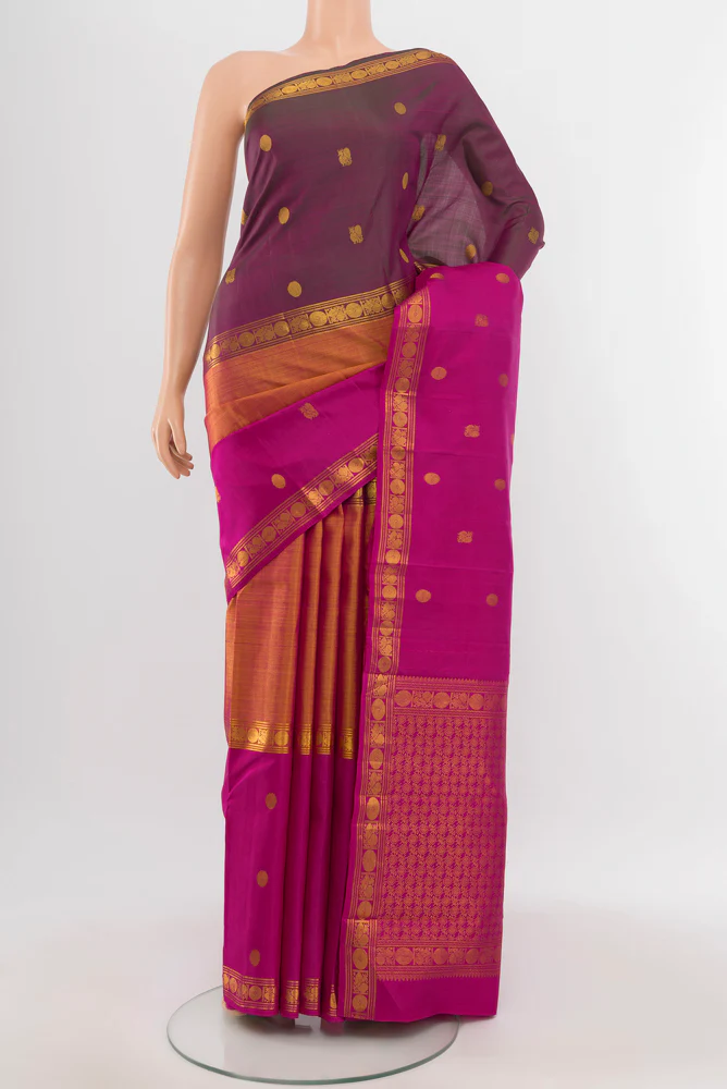 Multi Color Kanjivaram Silk Saree