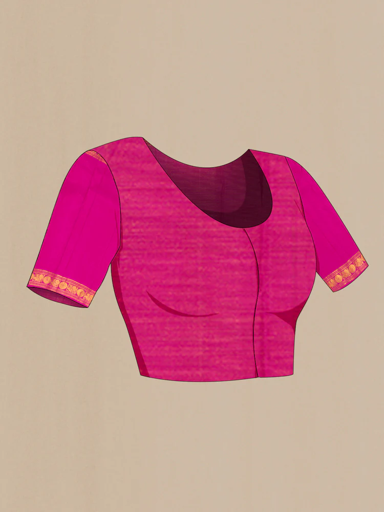 Multi Color Kanjivaram Silk Saree - Image 4
