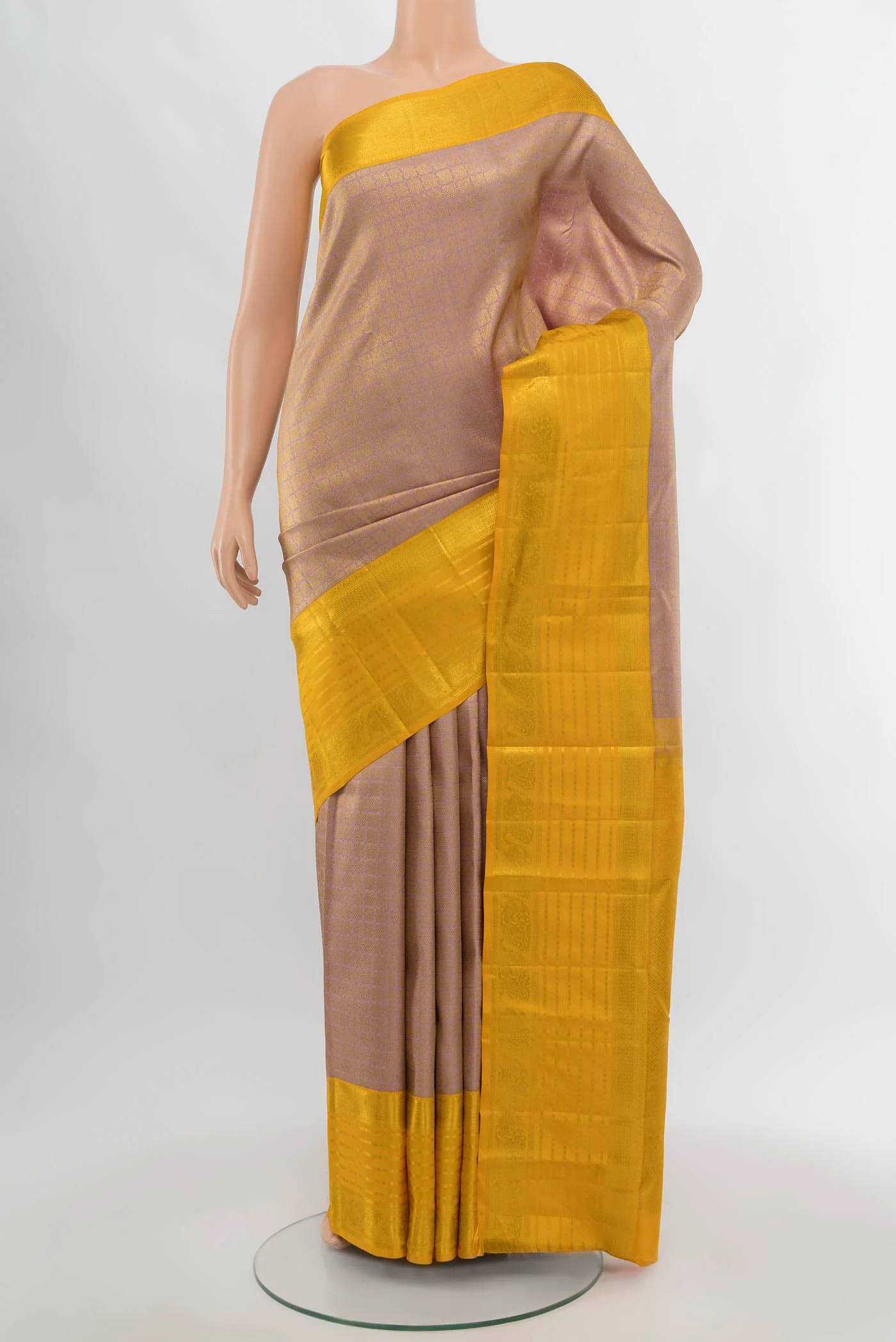 Mauve Kanjivaram Silk Saree