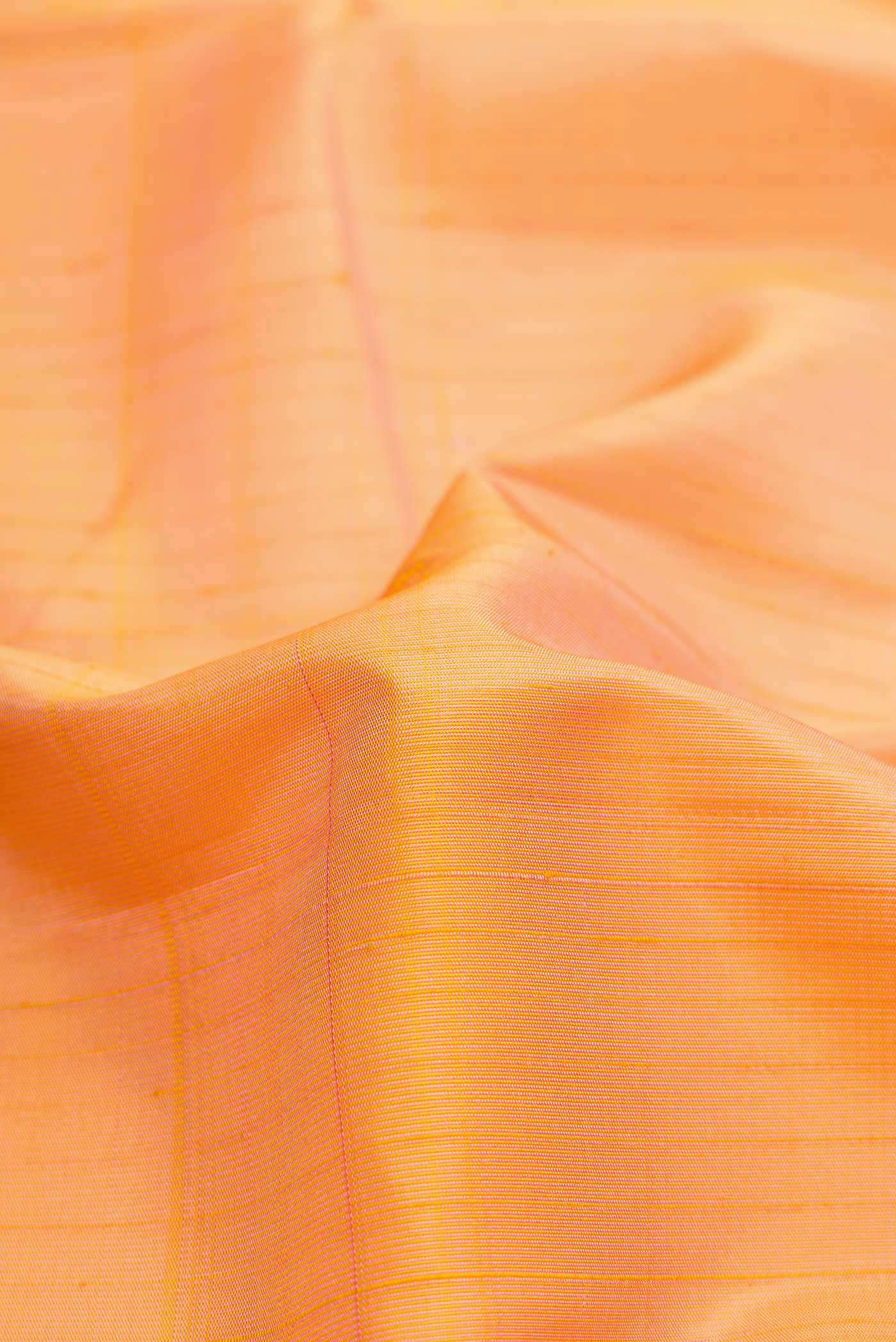Yellow Kanchipuram Silk Saree - Image 2
