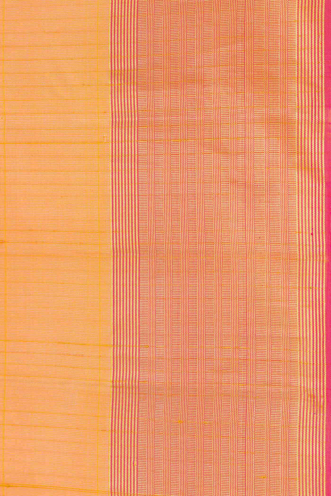 Yellow Kanchipuram Silk Saree - Image 3