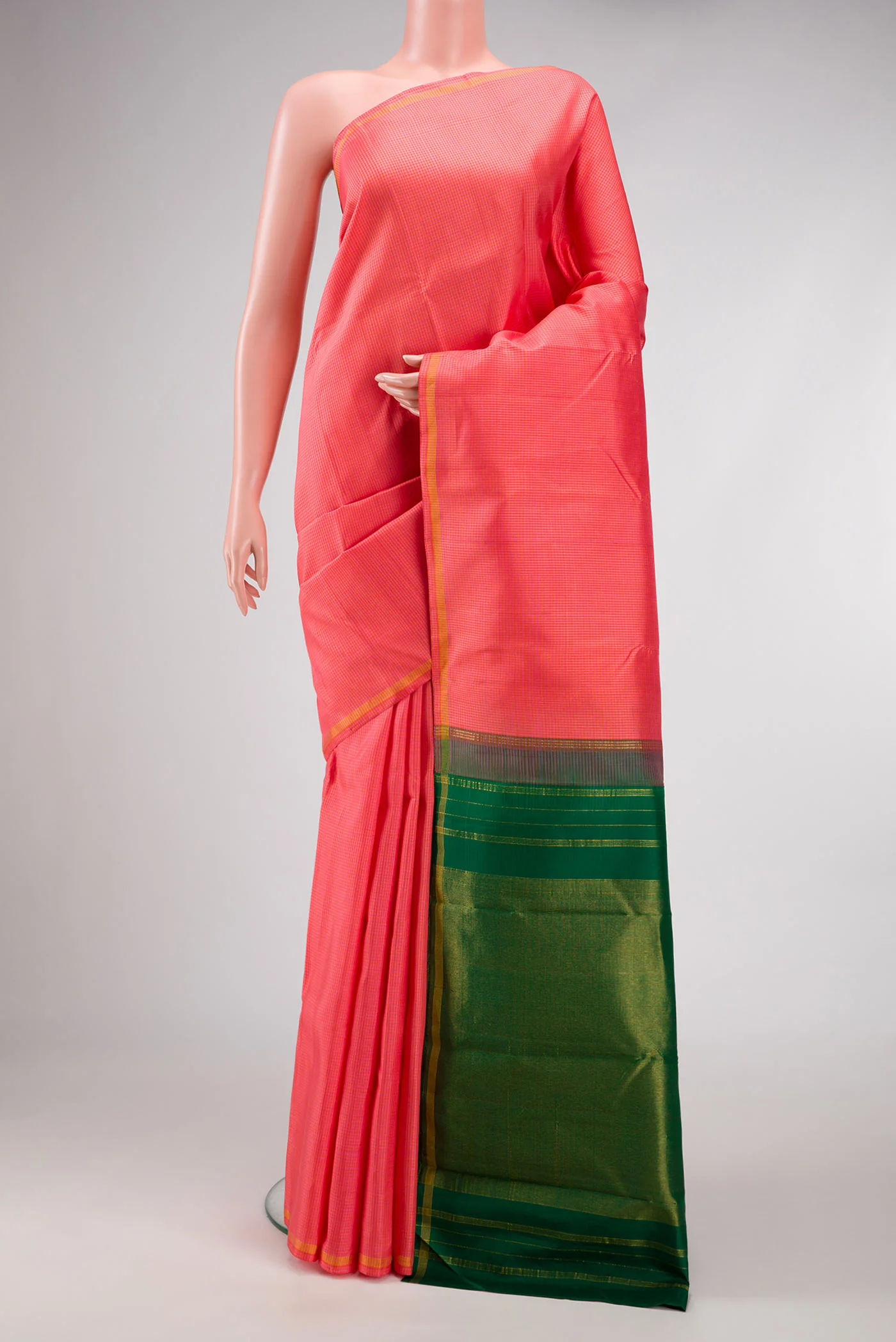 Multi Color Kanchipuram Silk Saree