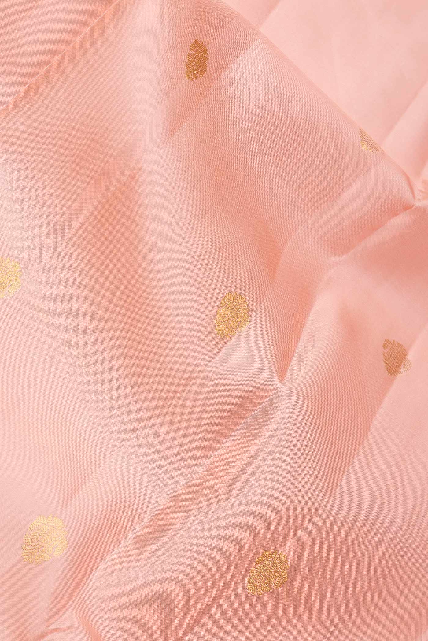 Peach Kanjivaram Silk Saree - Image 2