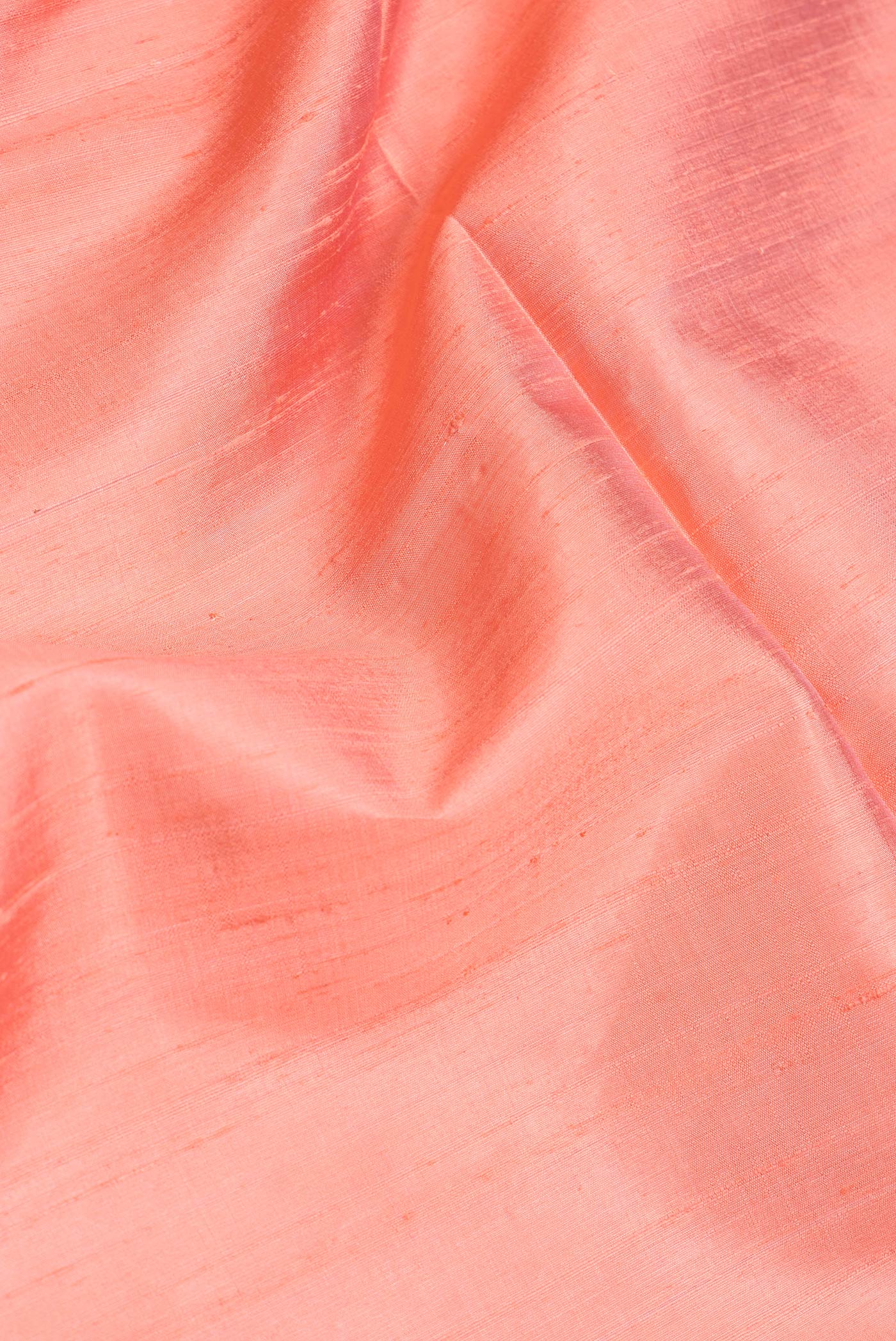 Peach Raw Silk Saree - Image 2
