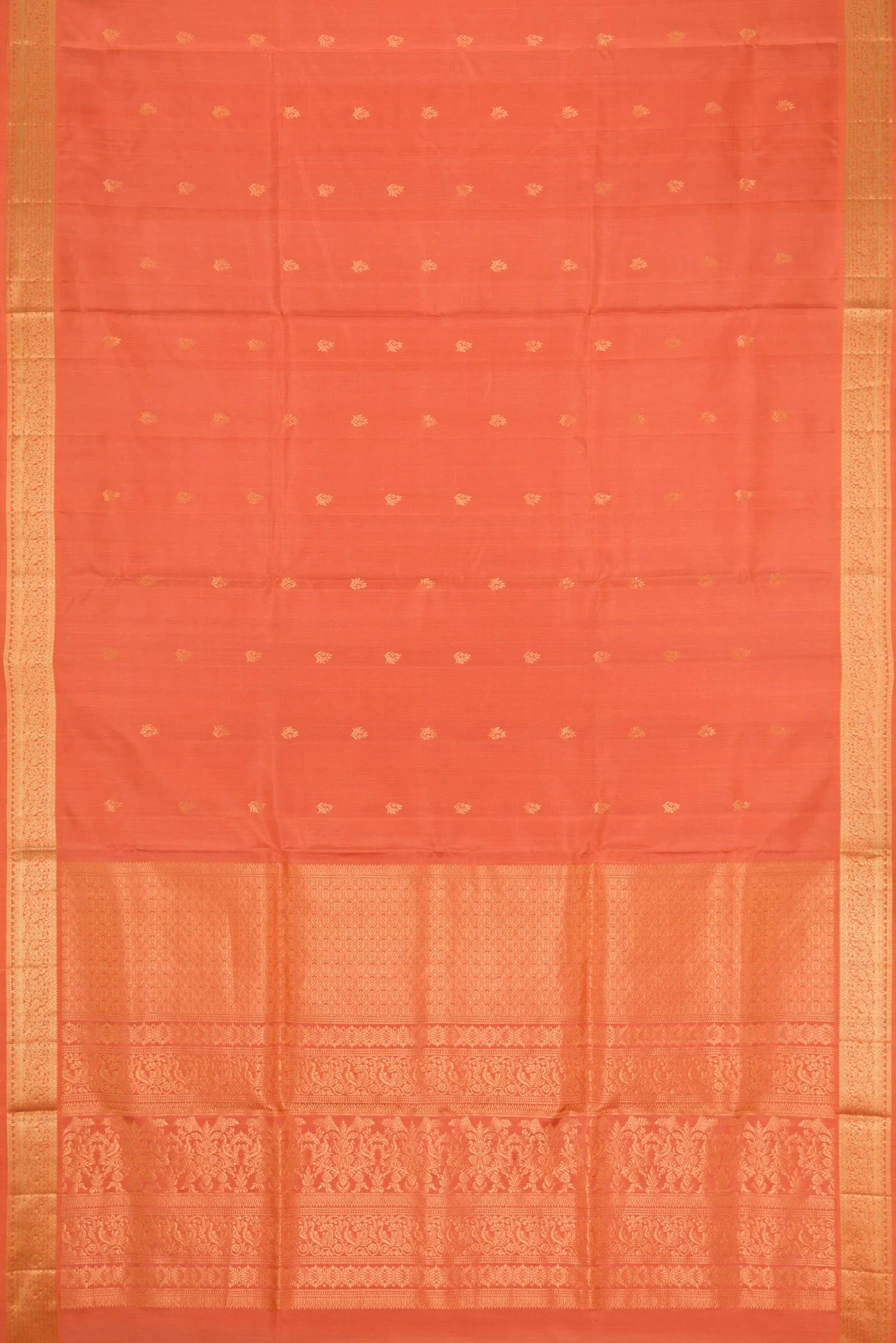 Peach Soft Silk Saree - Image 6
