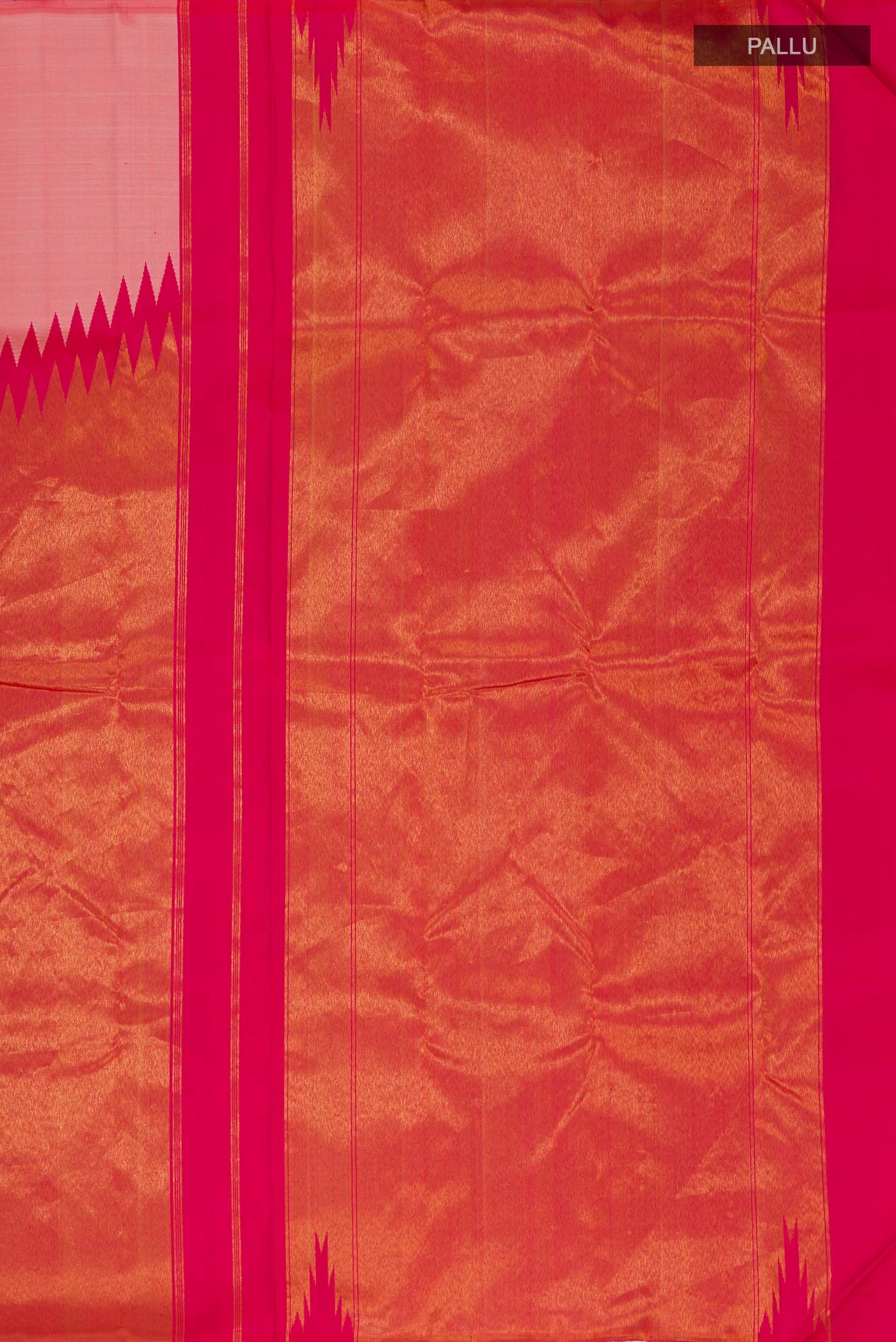 Peach Kanjivaram Silk Saree - Image 6