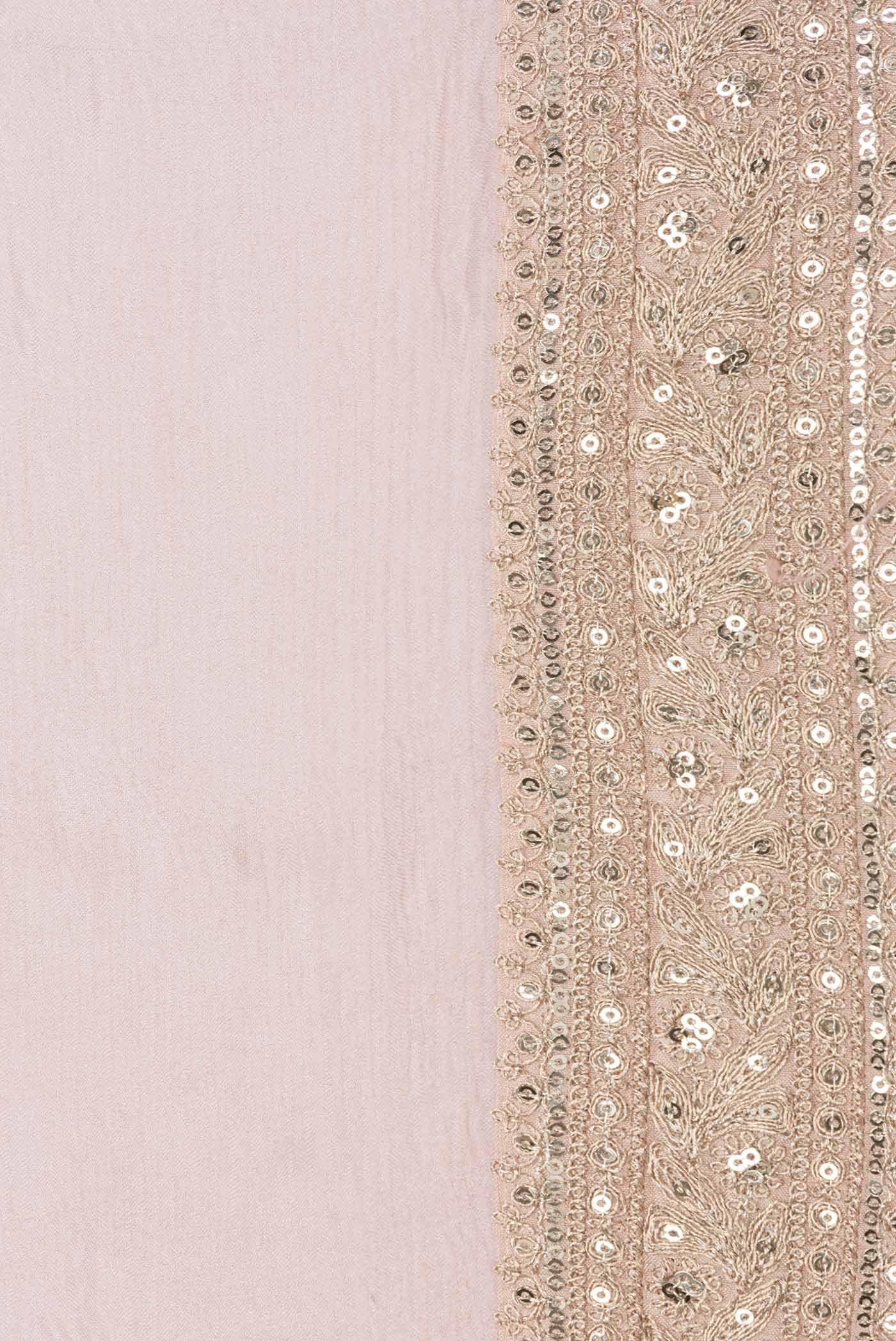 Golden Peach Tissue Silk Saree - Image 3