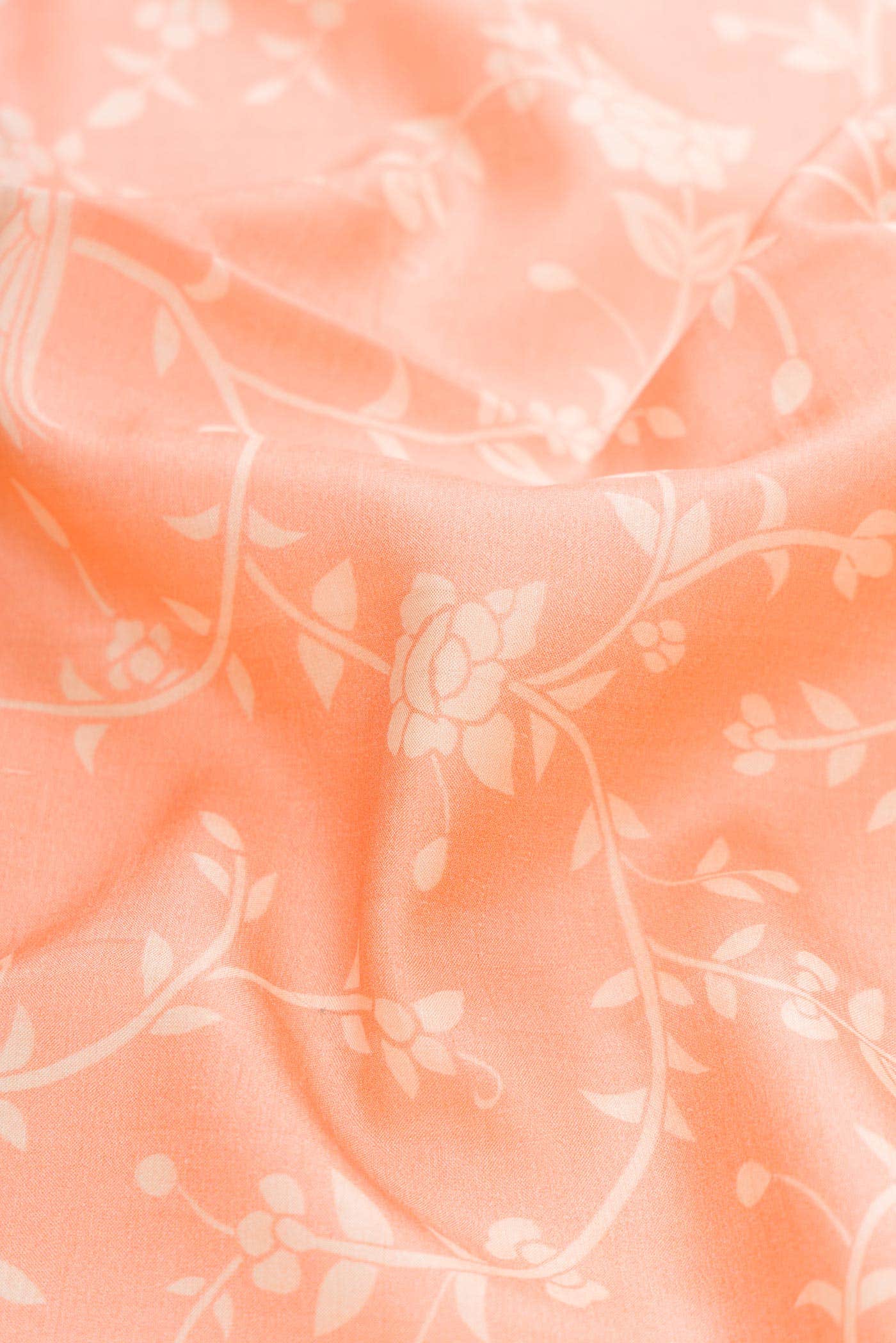 Golden Peach Tussar Silk Saree - Image 2