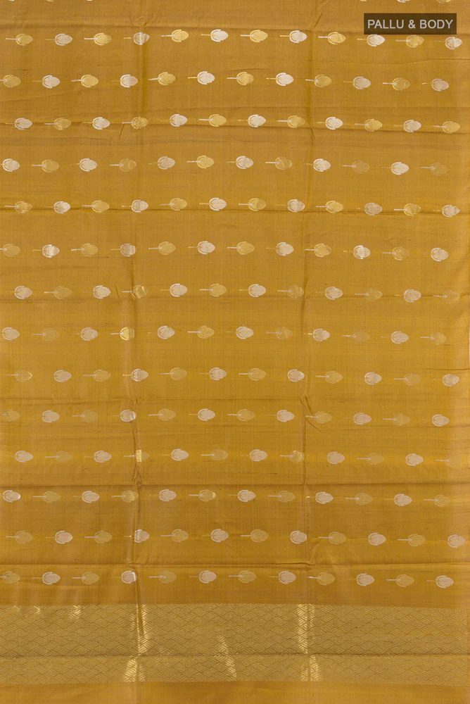 Golden Tussar Silk Saree - Image 5