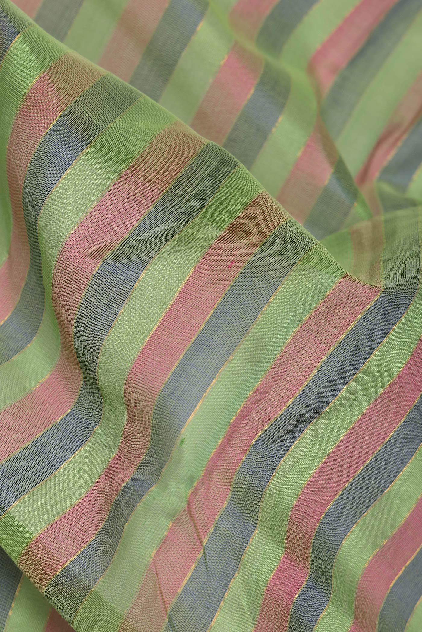 Multi Color Silk Cotton Saree - Image 2