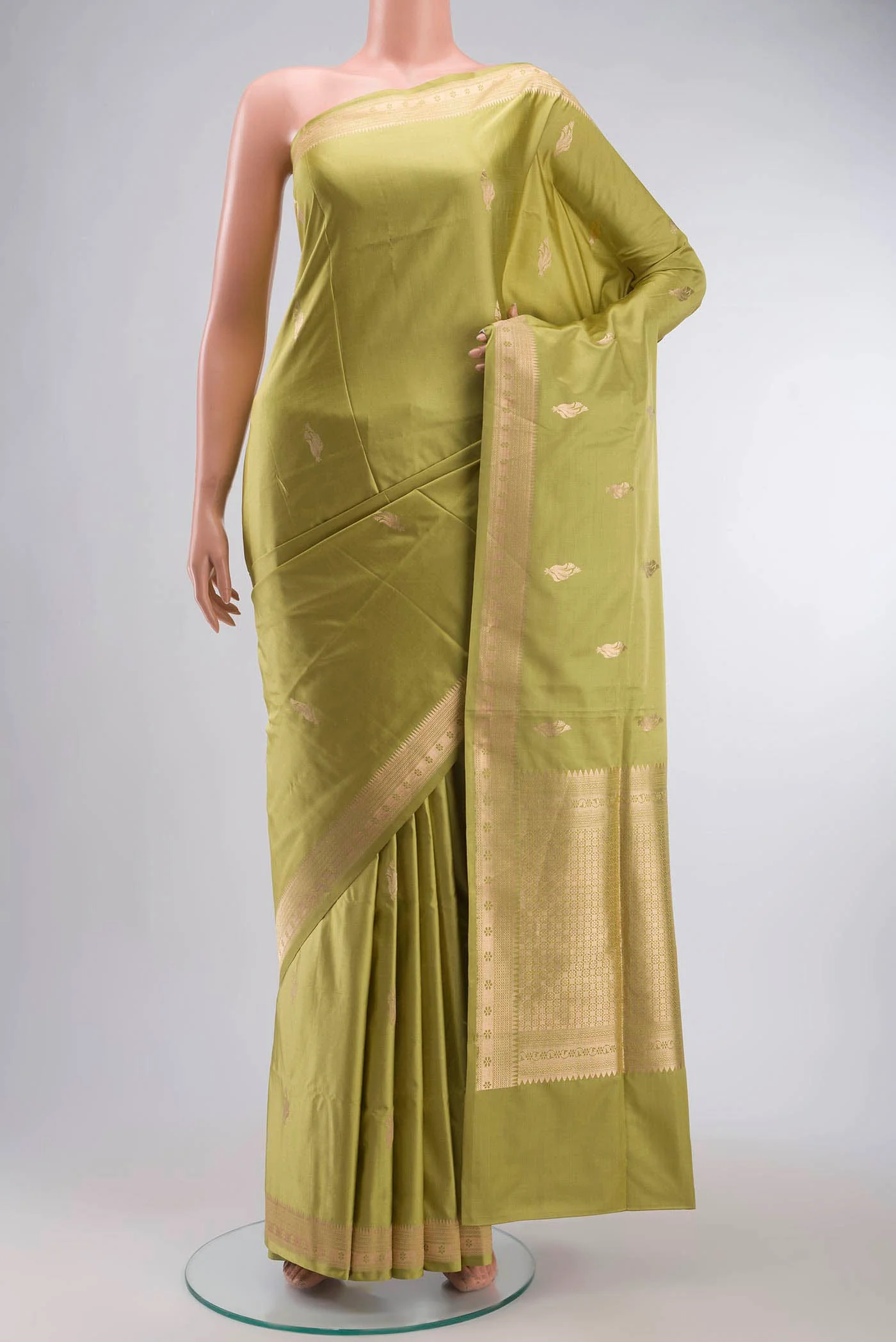 Green Banarasi Silk Saree