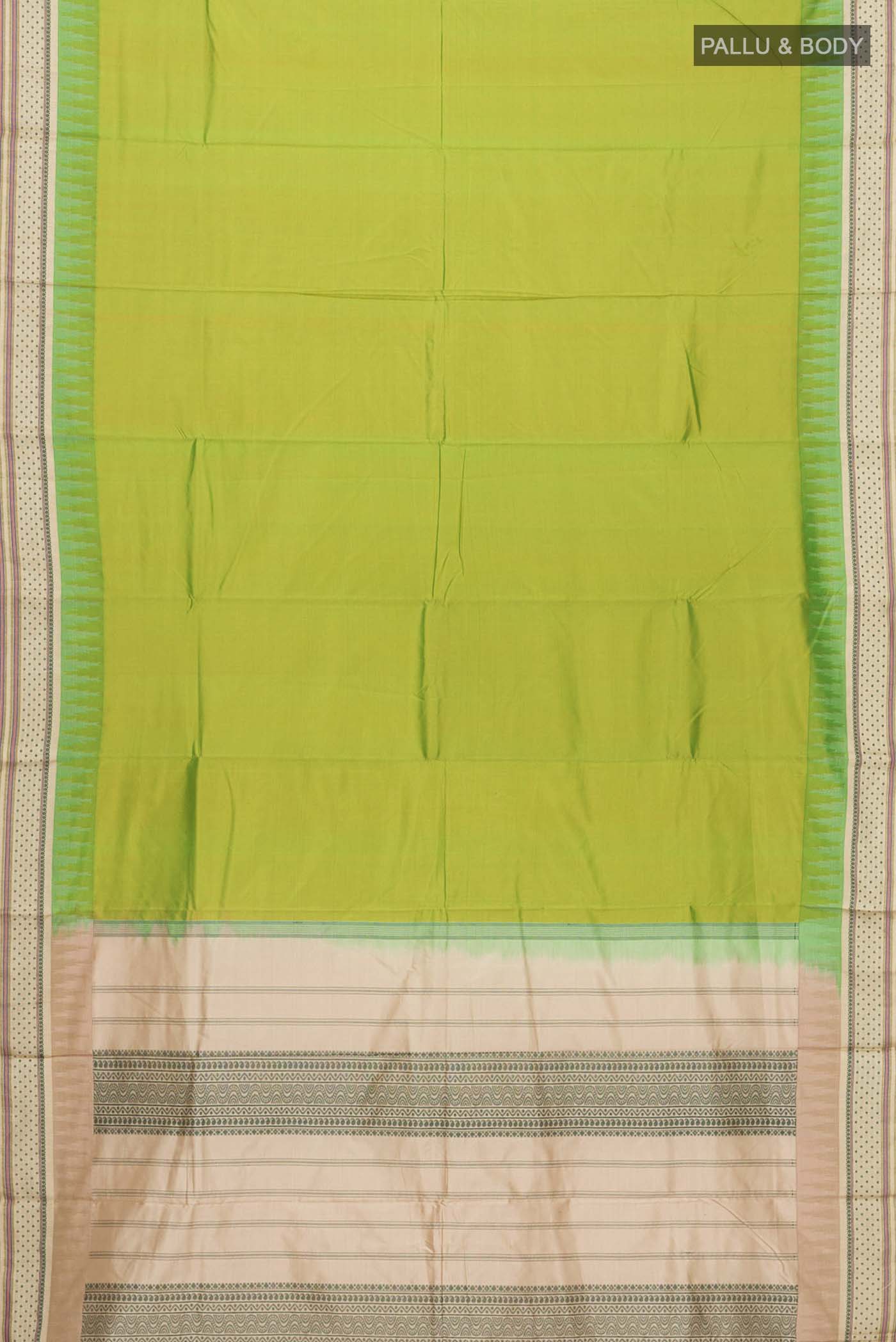 Green Bangalore Silk Saree - Image 5
