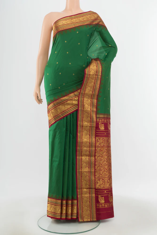 Green Bangalore Silk Saree