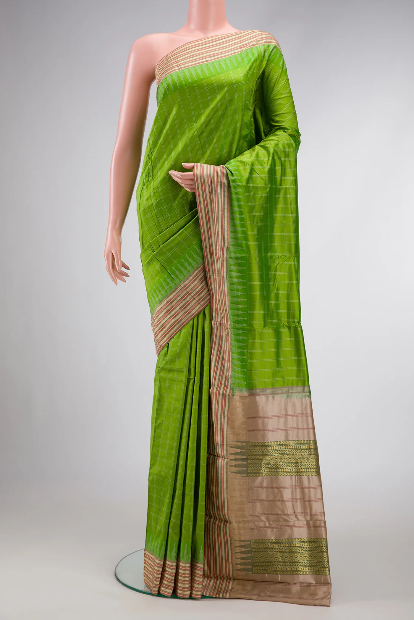 Green Bangalore Silk Saree