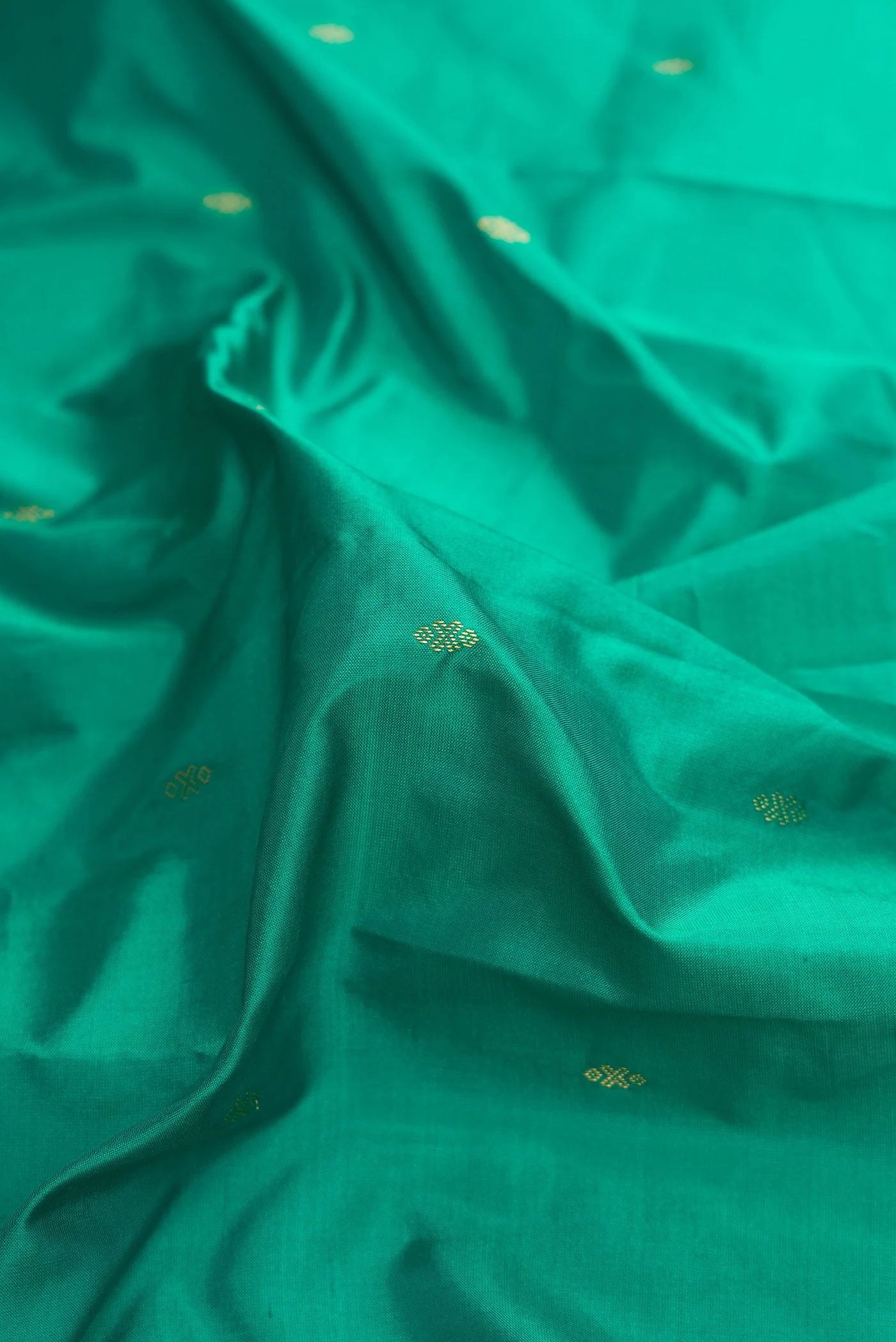 Green Bangalore Silk Saree - Image 2