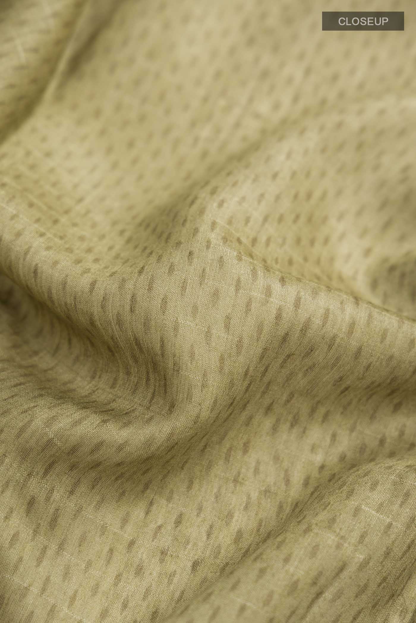 Green Bhagalpuri Tussar Silk Saree - Image 2