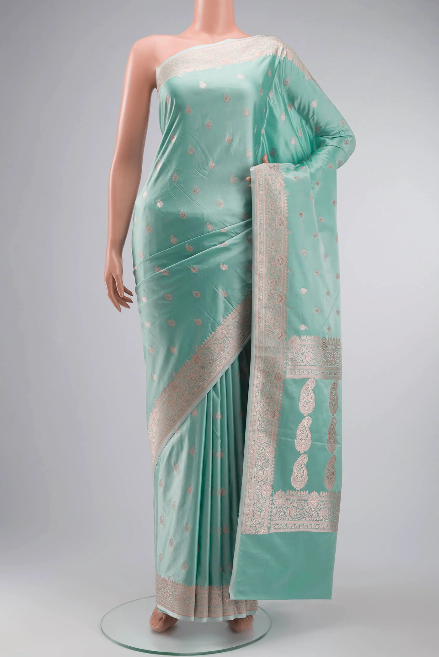 Green Blended Banarasi Silk Saree