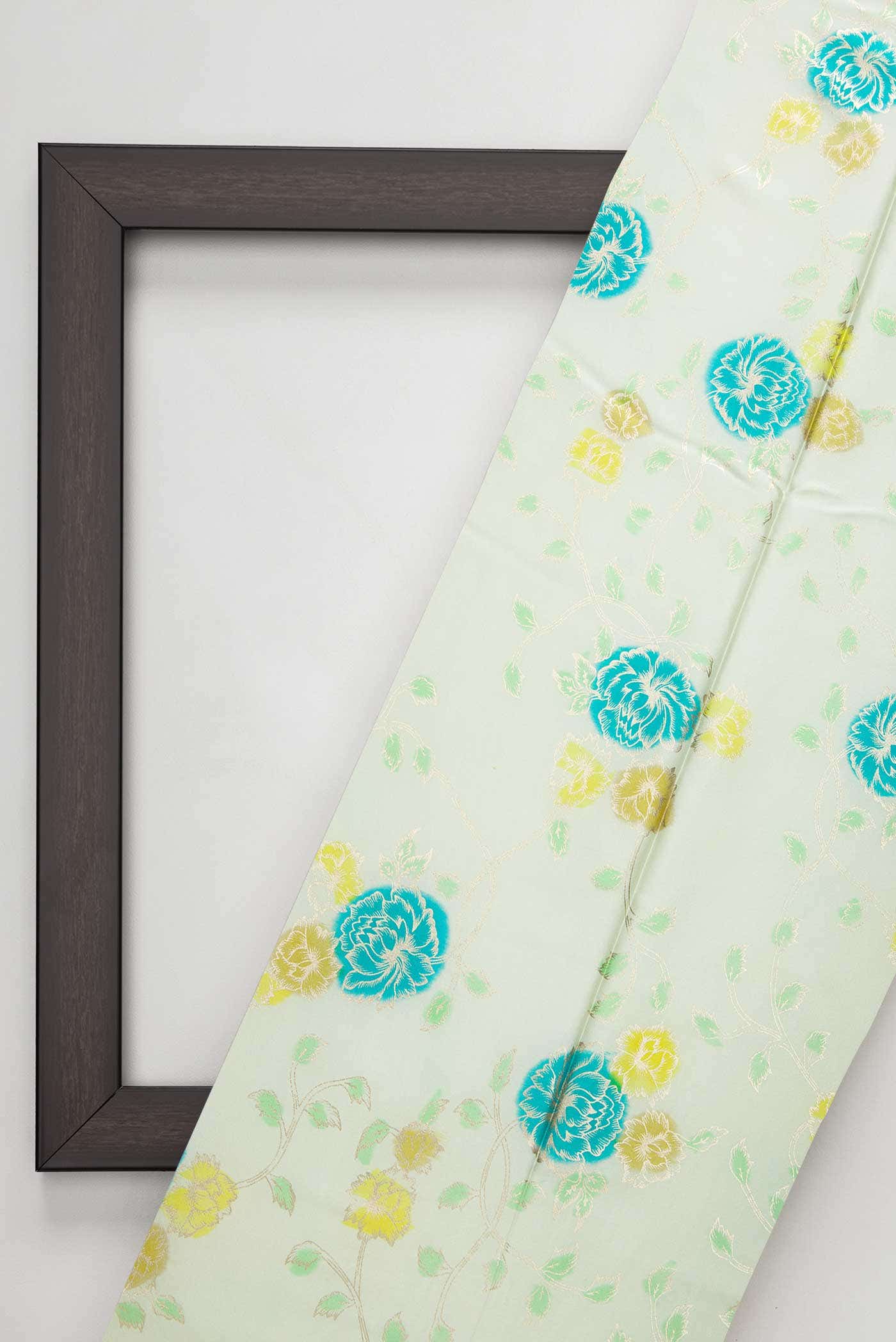 Green Crepe Dress Material - Image 4