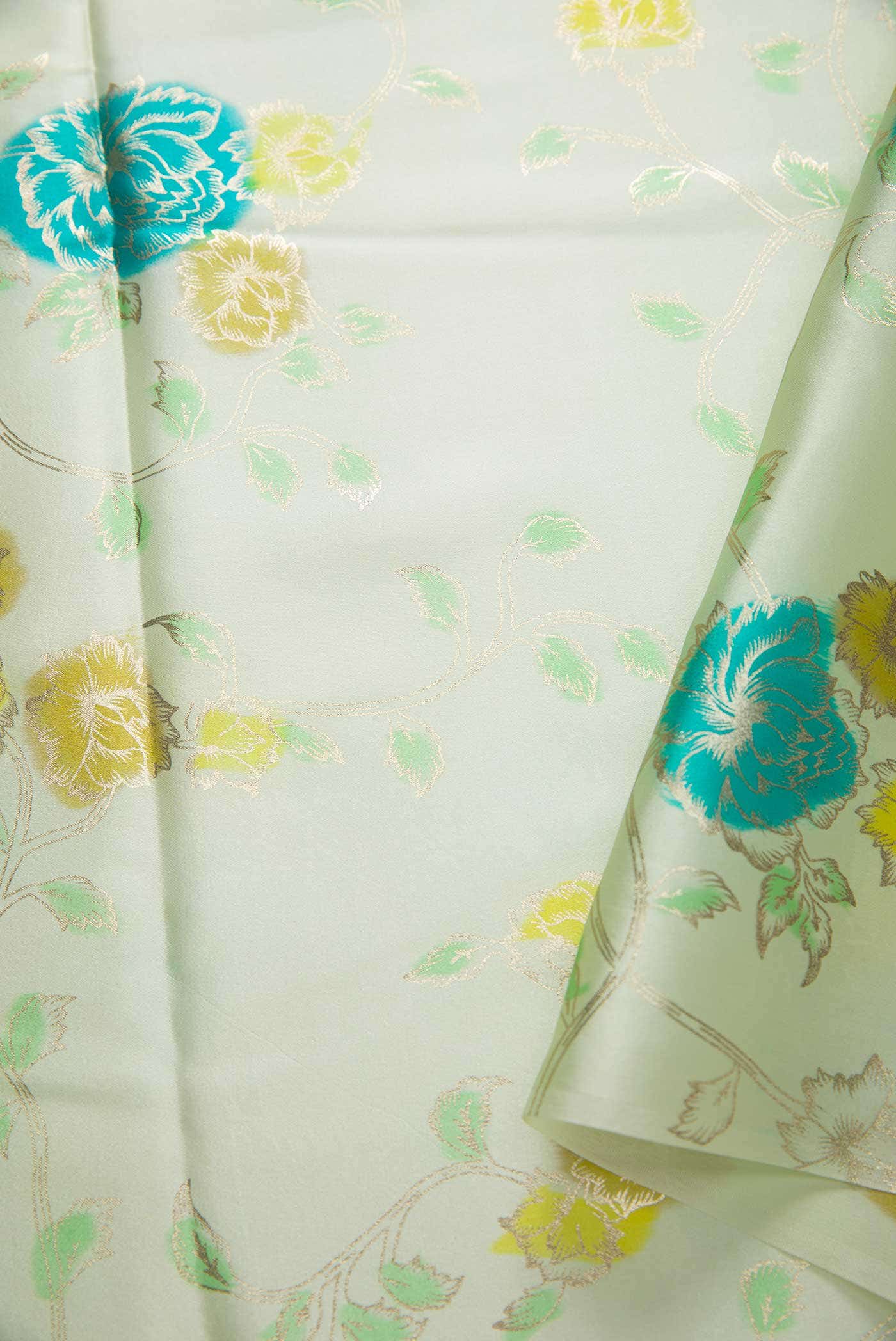 Green Crepe Dress Material - Image 6