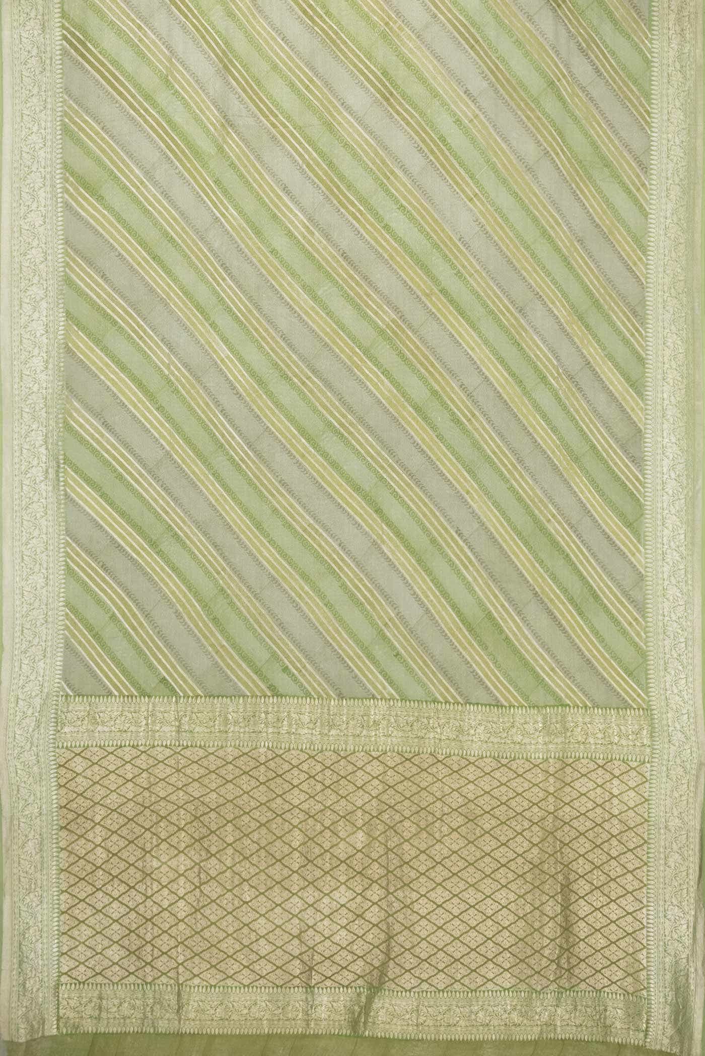 Multi Color Mysore Crepe Saree - Image 4