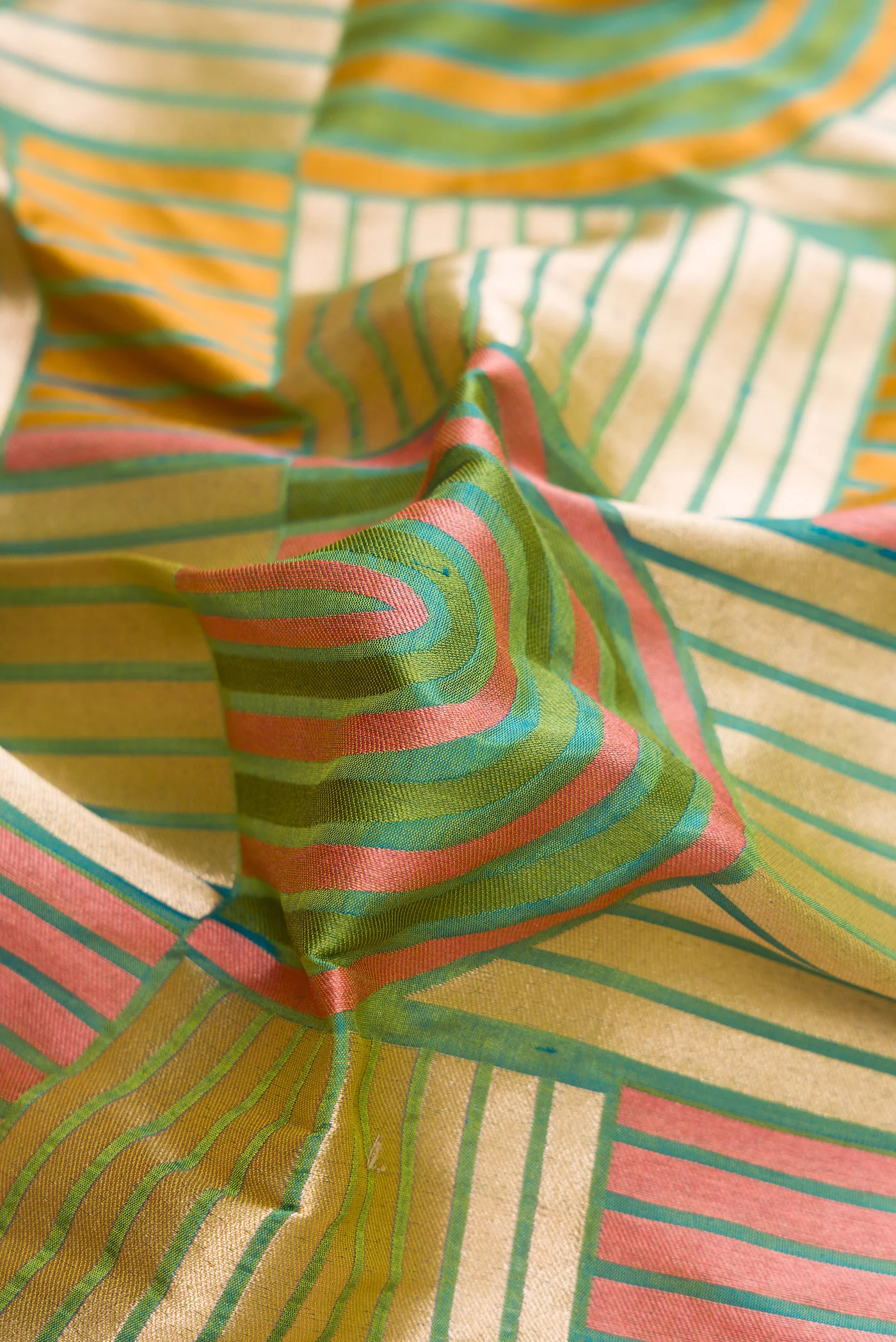 Green Banarasi Silk Saree - Image 2