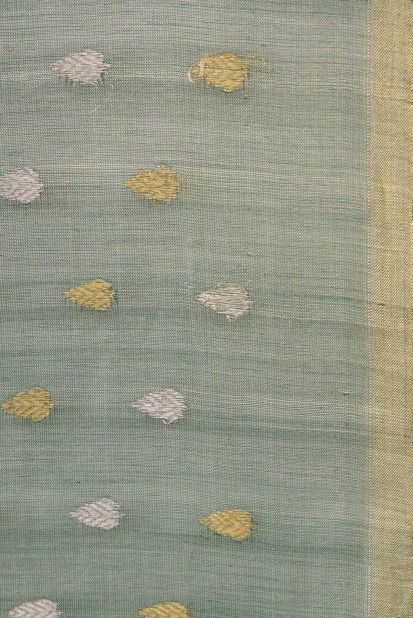 Green Dual Tone Chanderi Tissue Silk Saree - Image 3