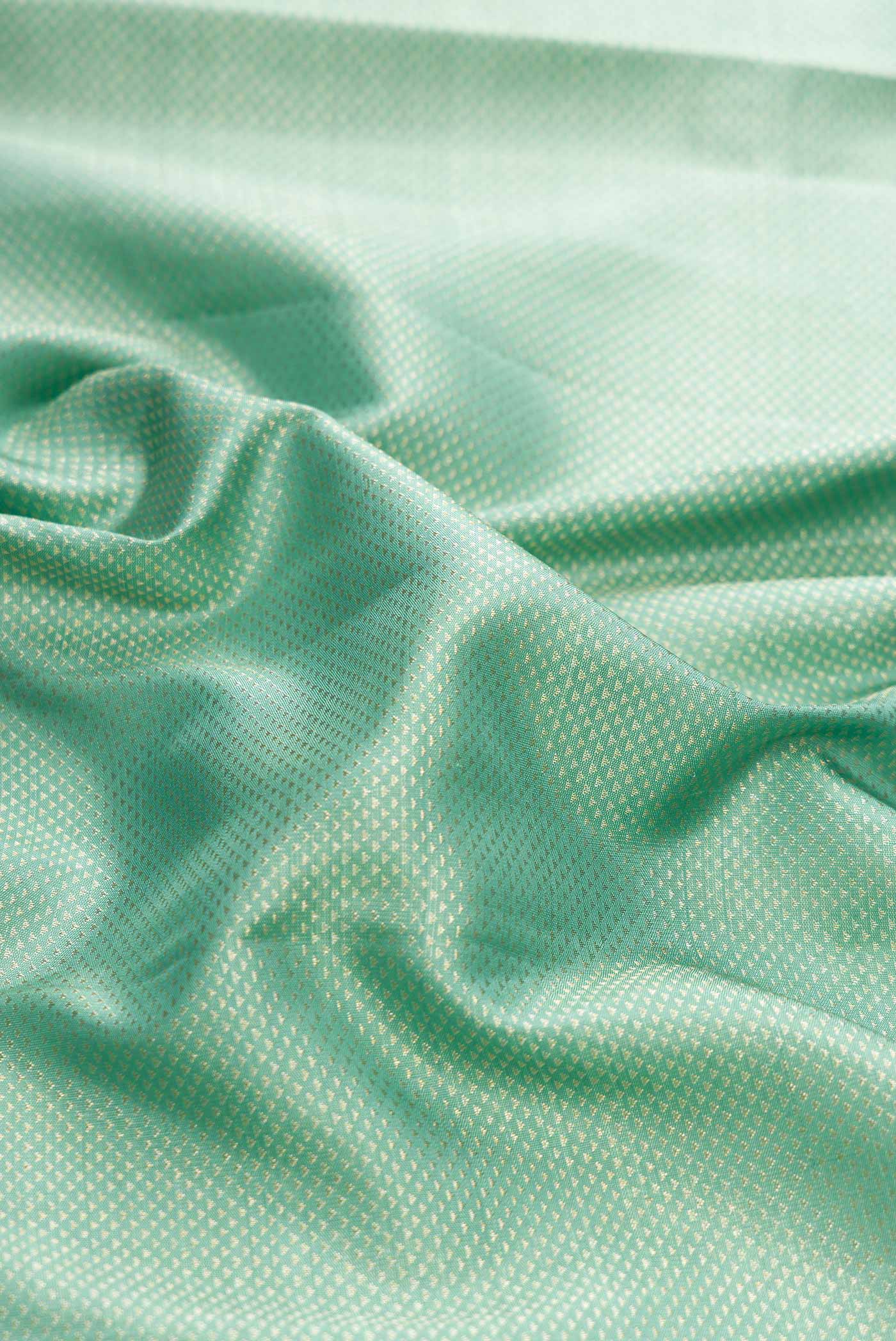 Light Blue Kanchipuram Silk Saree - Image 2