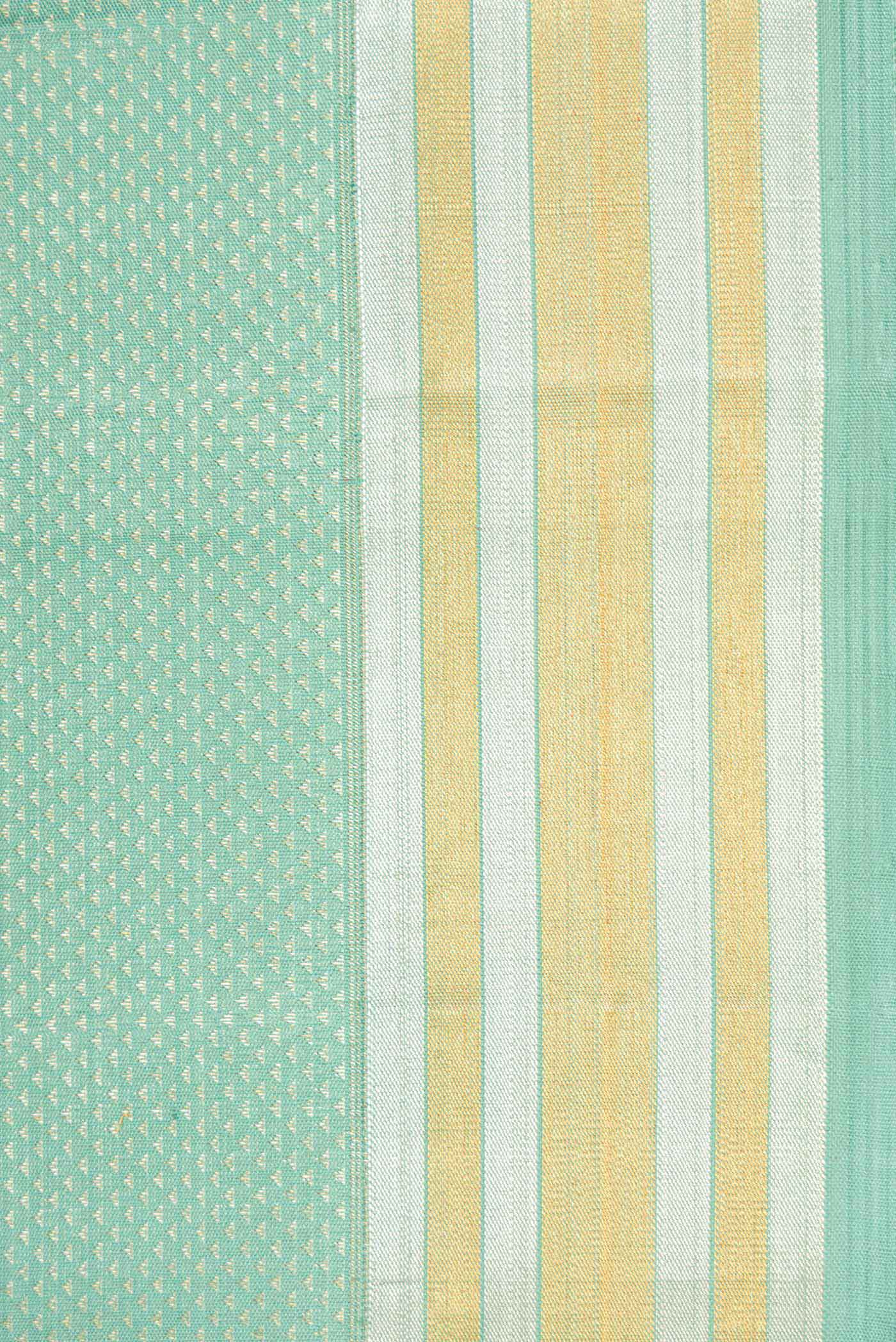 Light Blue Kanchipuram Silk Saree - Image 3
