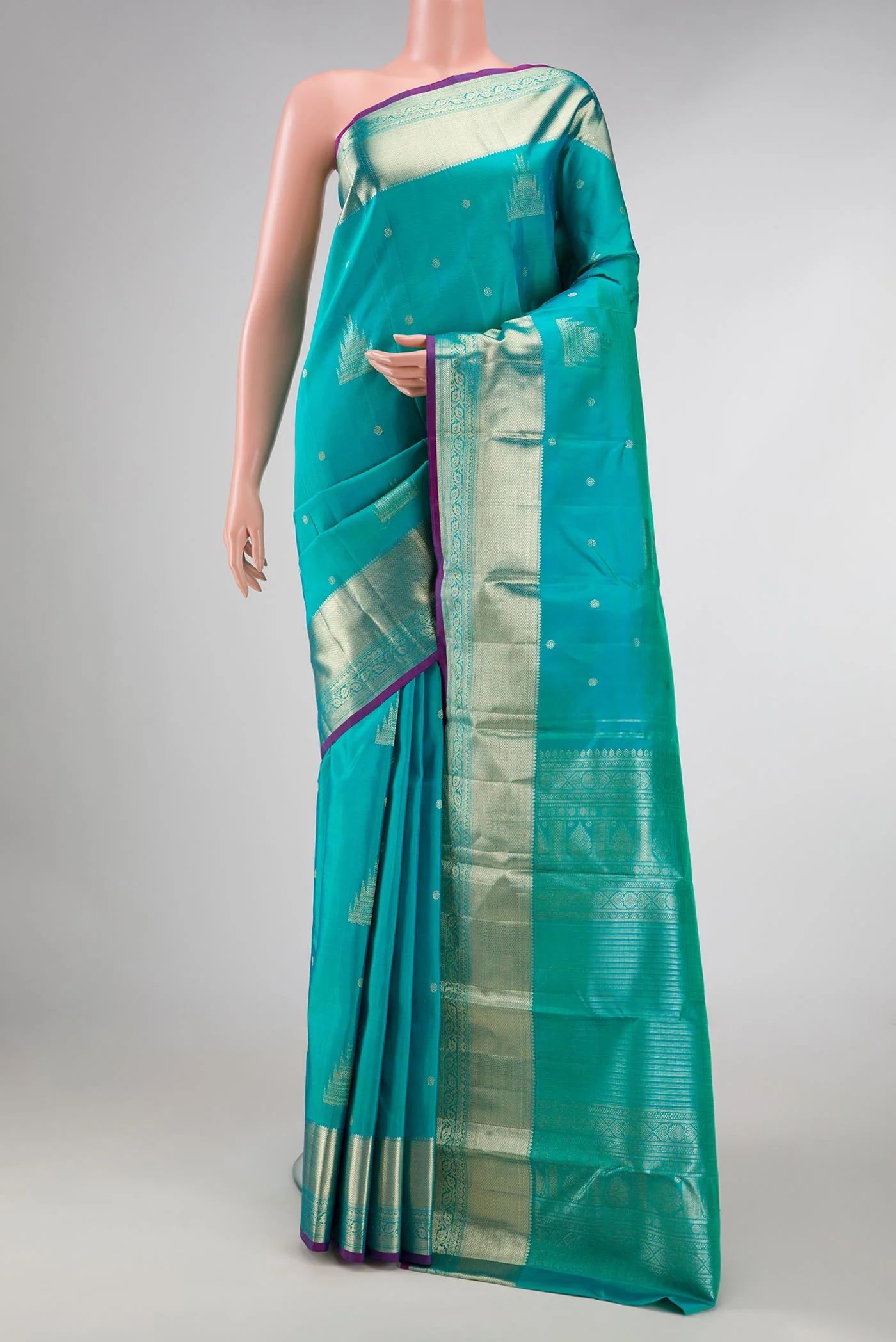 Blue Kanjivaram Silk Saree