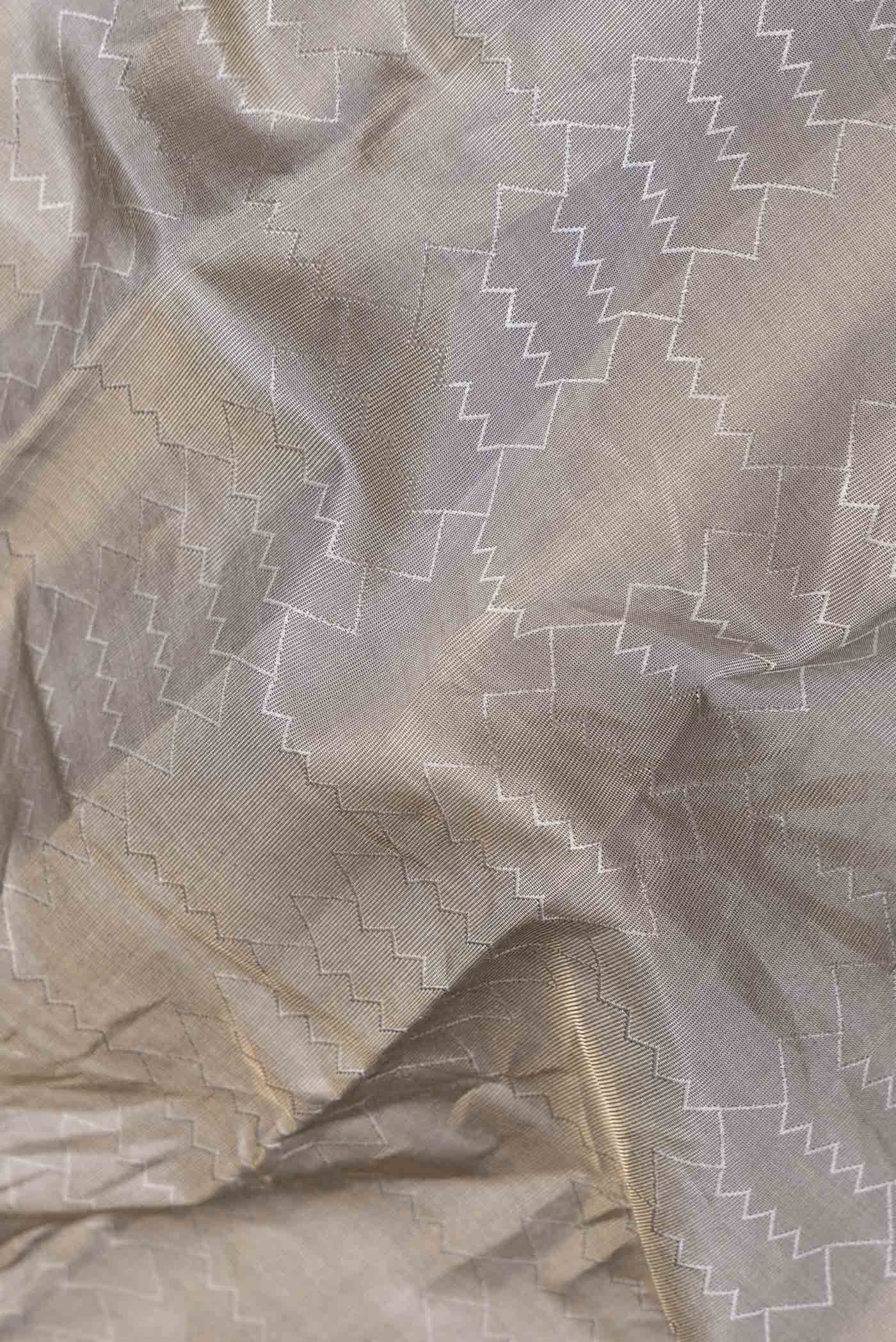 Grey Kanchipuram Silk Saree - Image 2