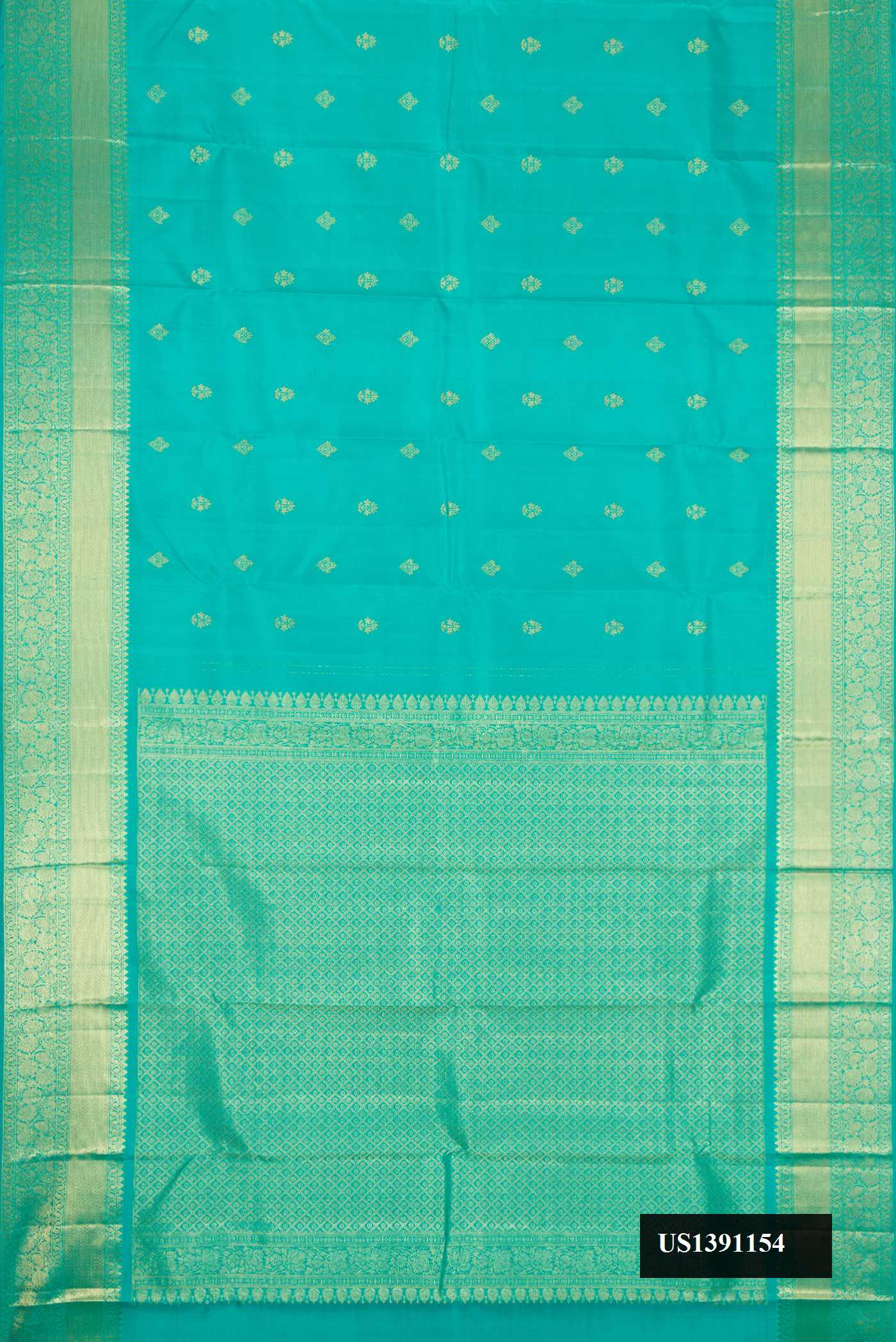 Green Dual Tone Kanchipuram Silk Saree