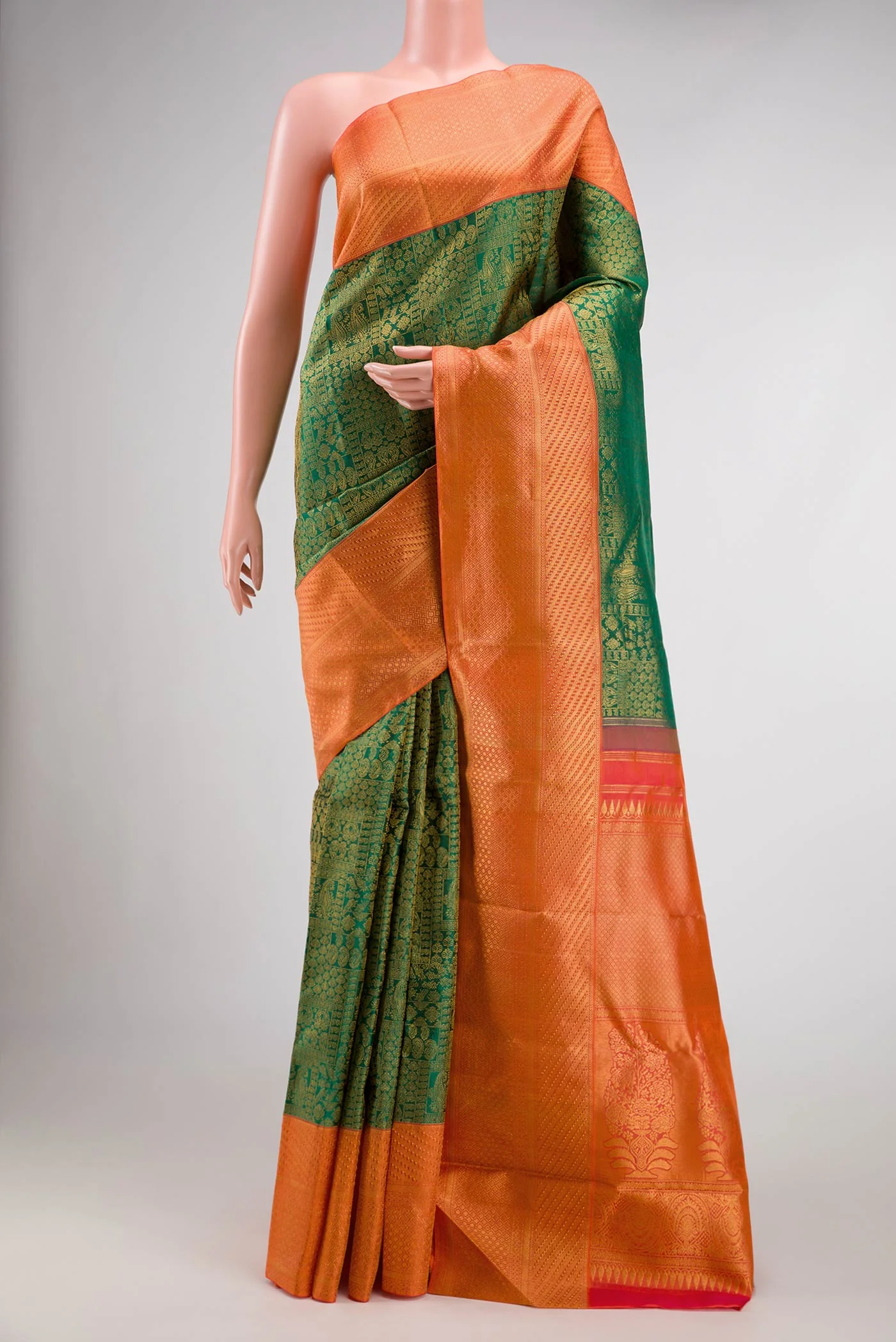 Green Kanchipuram Silk Saree