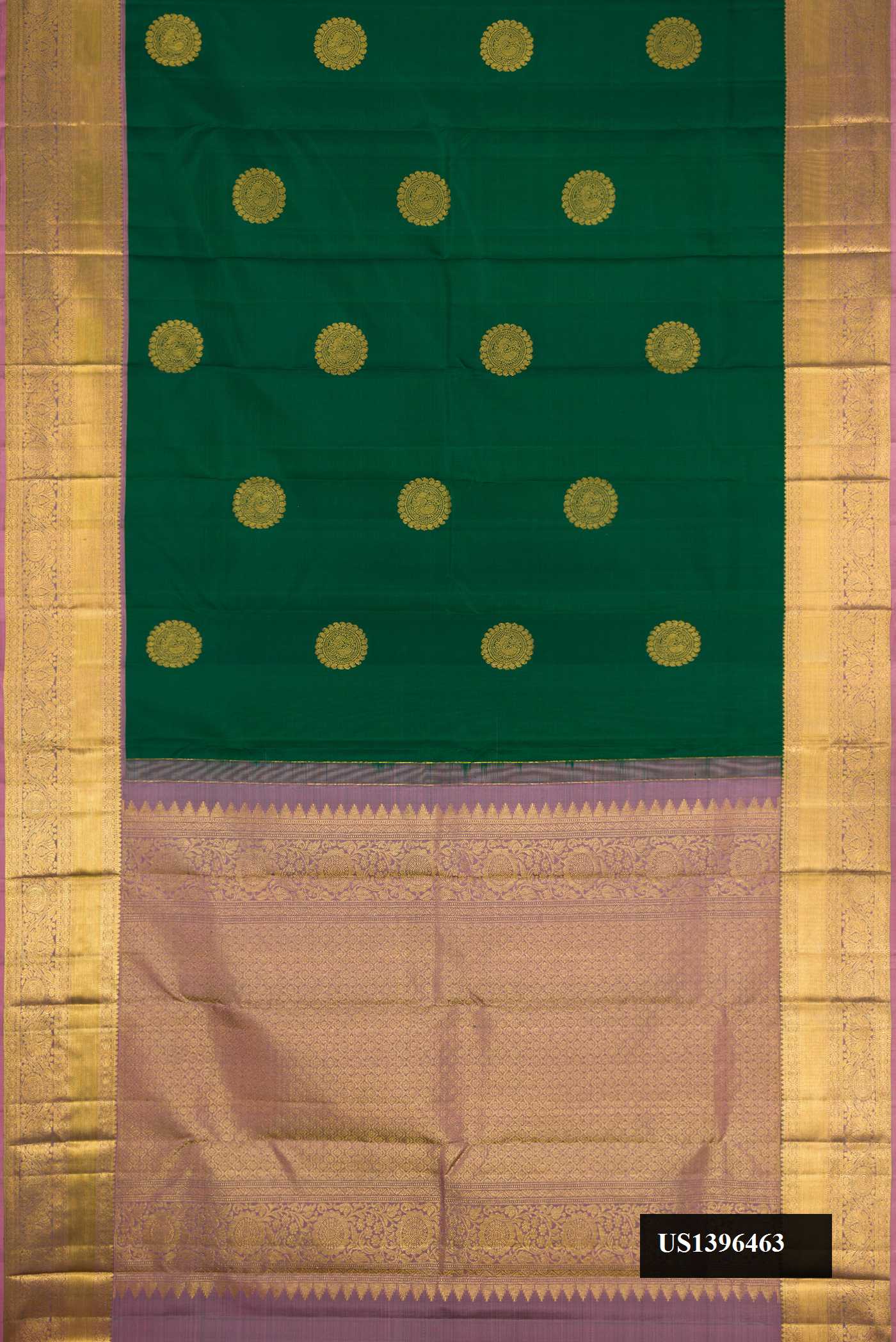 Green Dual Tone Kanchipuram Silk Saree