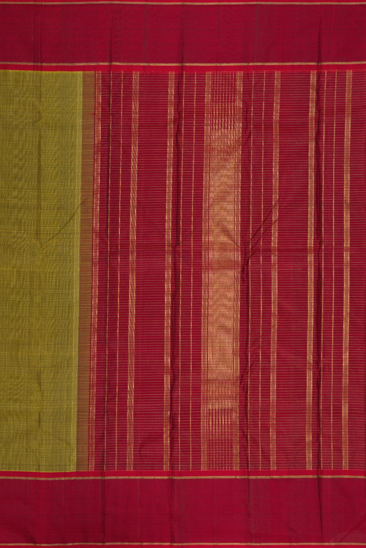Mehandi Green Kanchipuram Silk Saree - Image 7