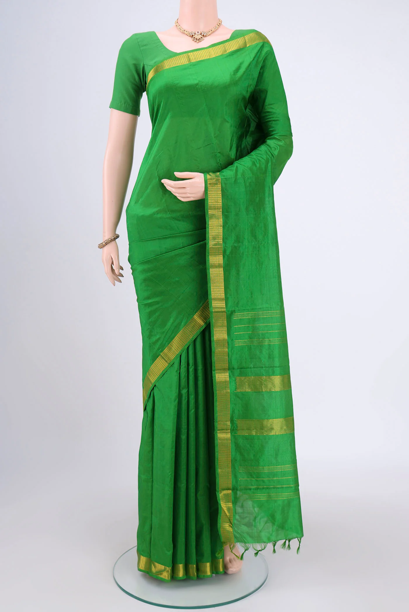 Green Kanchipuram Silk Saree