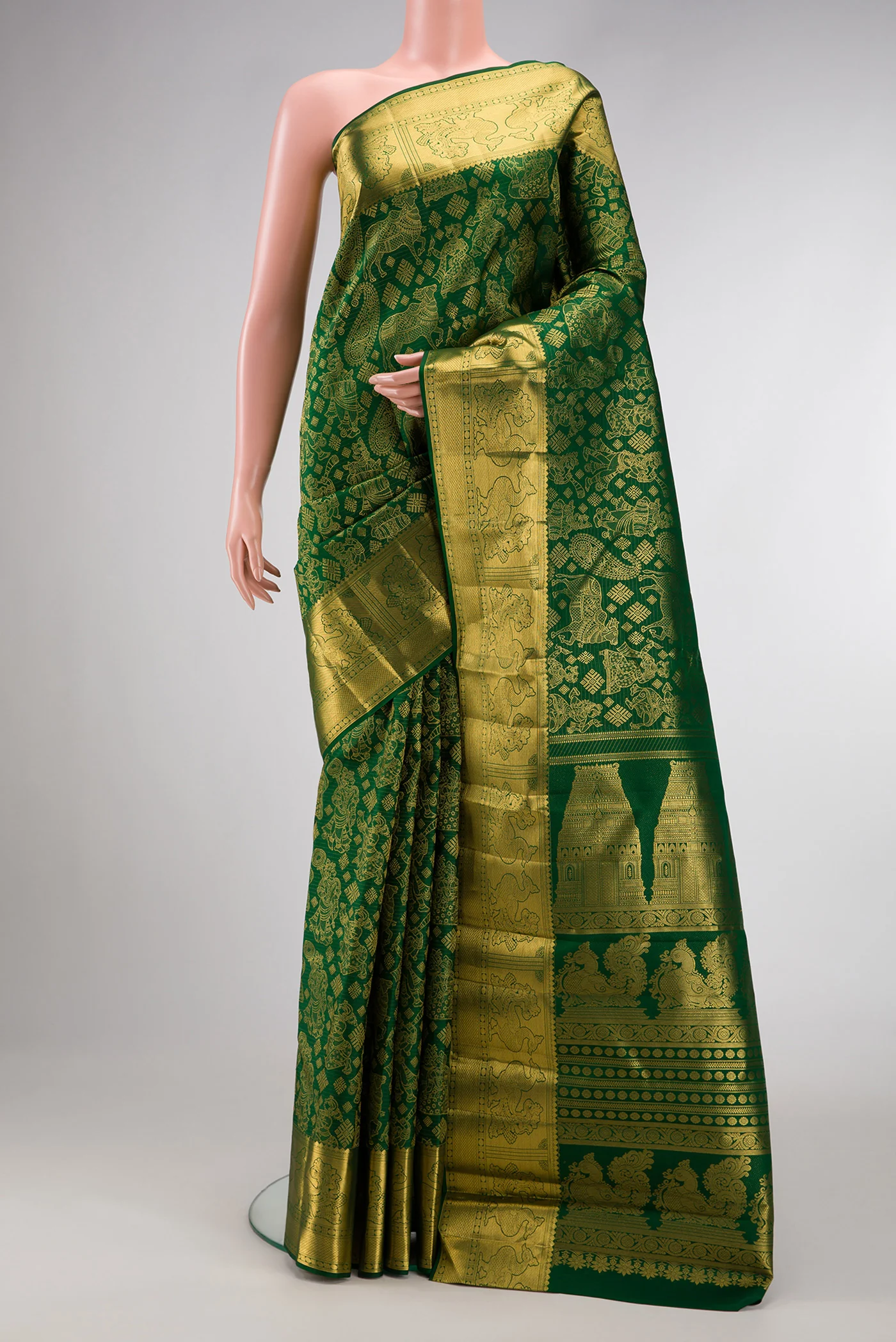 Green Kanchipuram Silk Saree