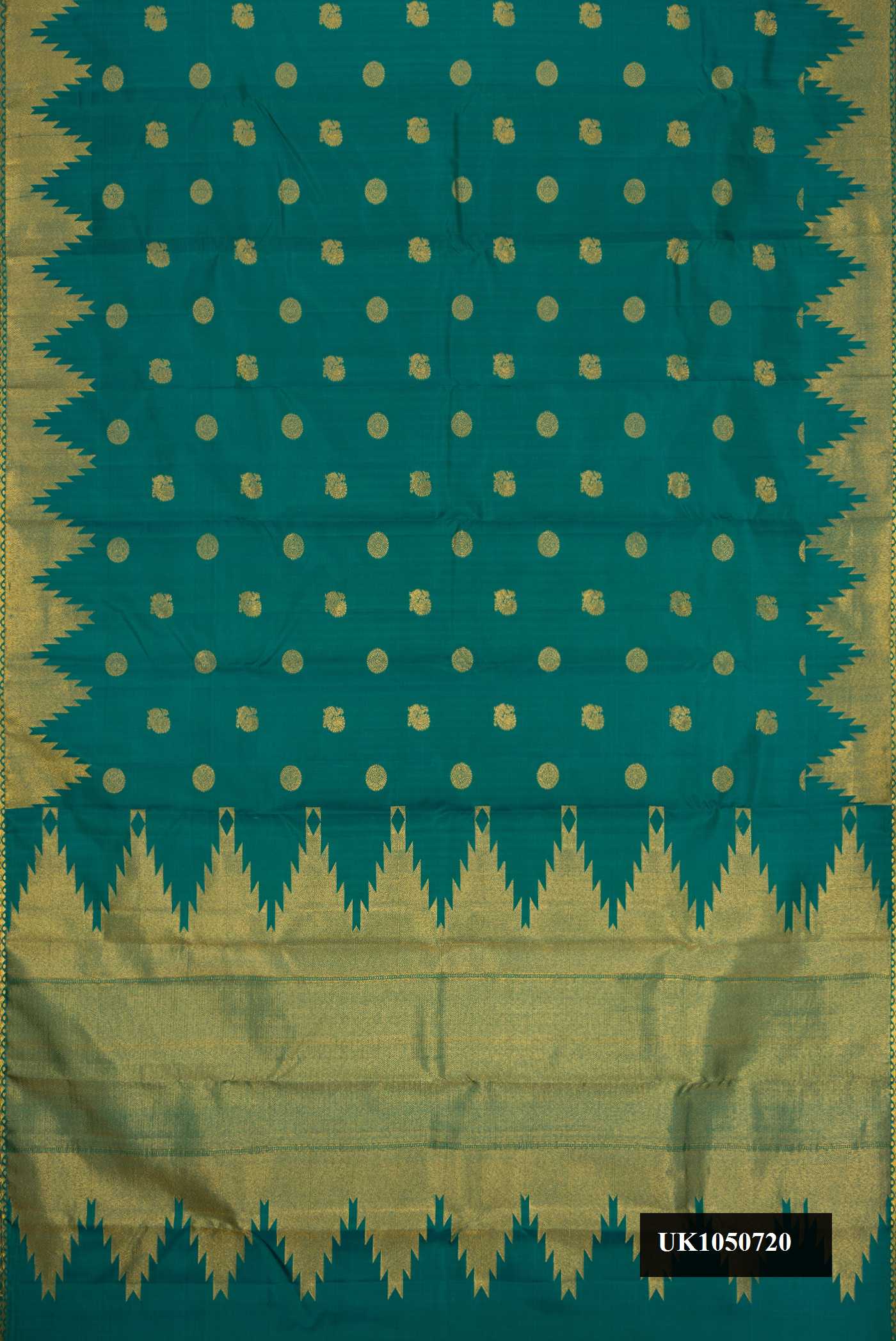 Green Dual Tone Kanchipuram Silk Saree