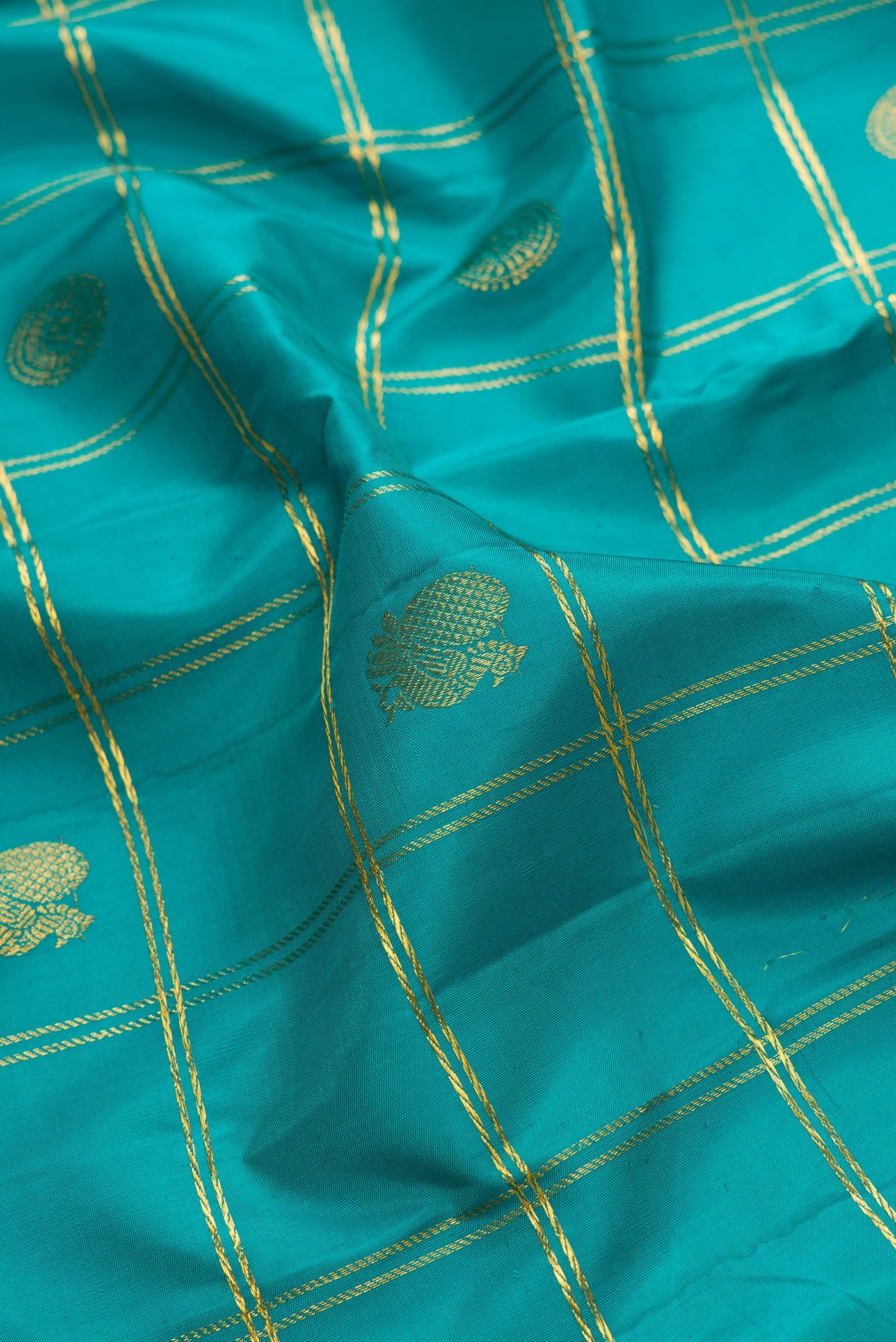 Blue Kanjivaram Silk Saree - Image 2