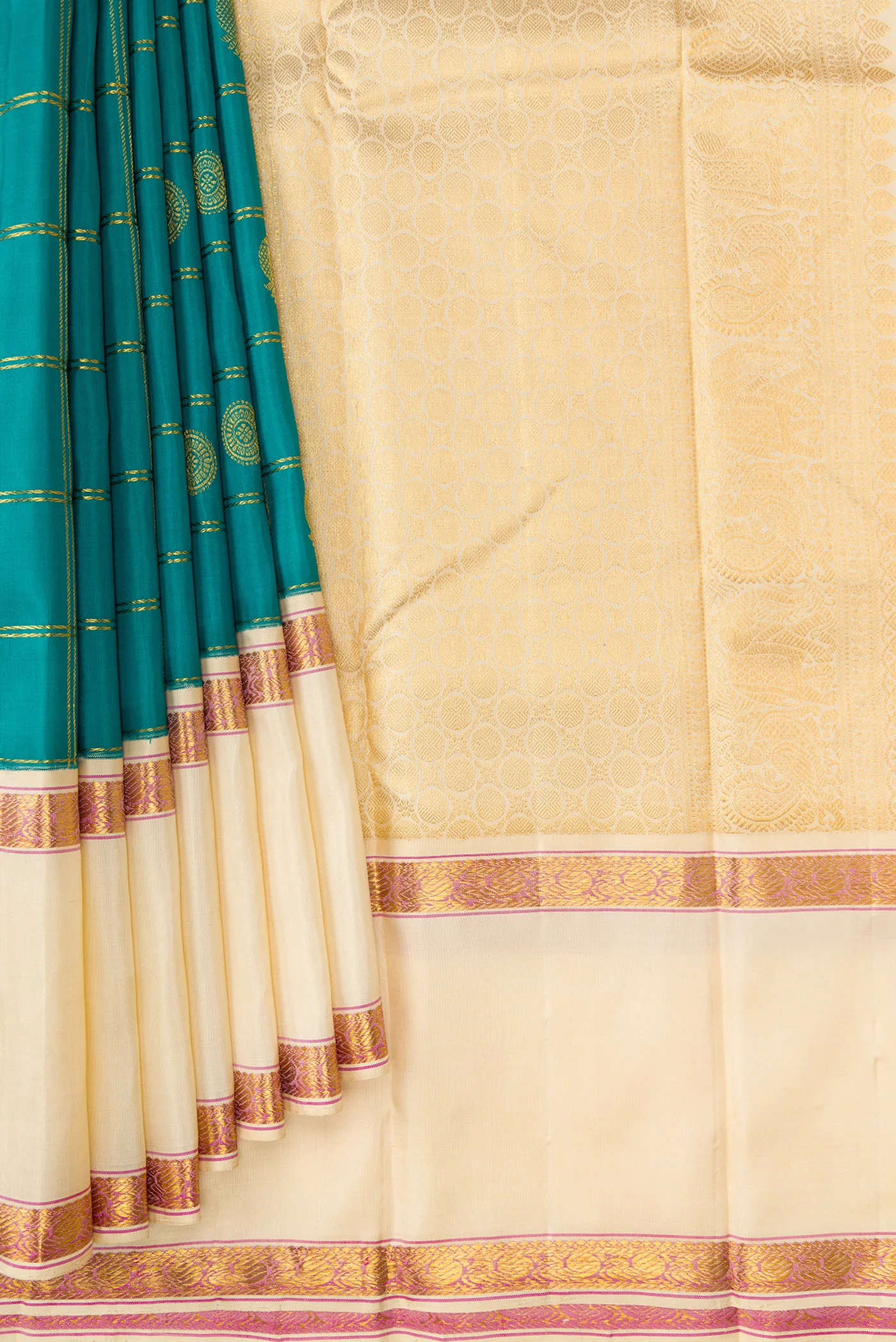 Blue Kanjivaram Silk Saree - Image 4