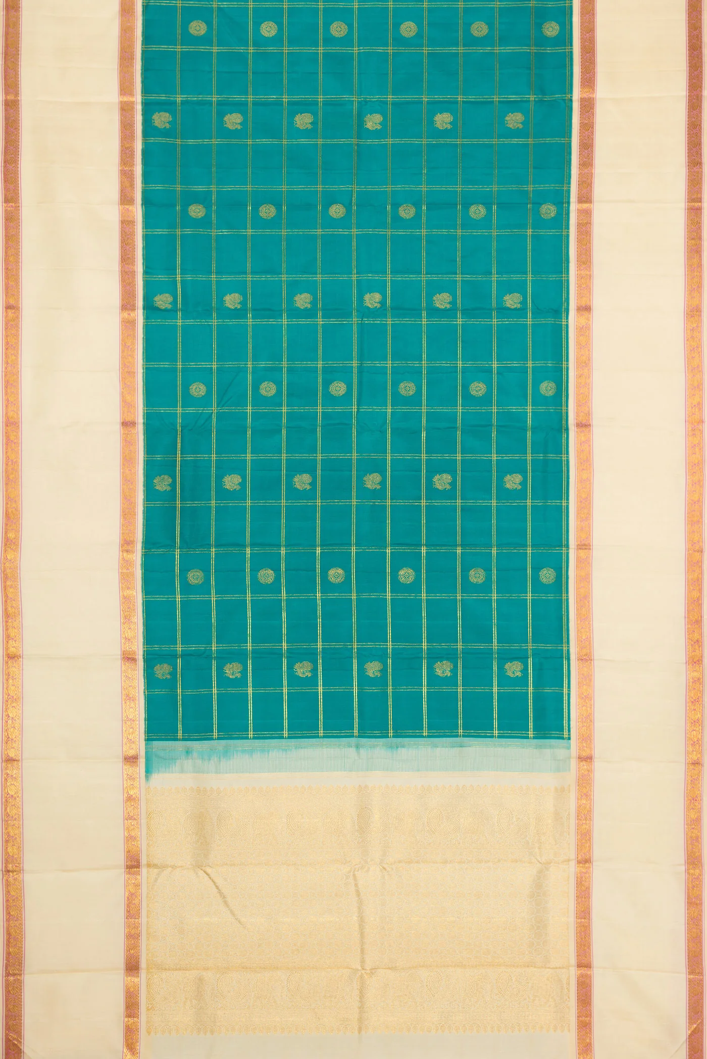 Blue Kanjivaram Silk Saree - Image 6
