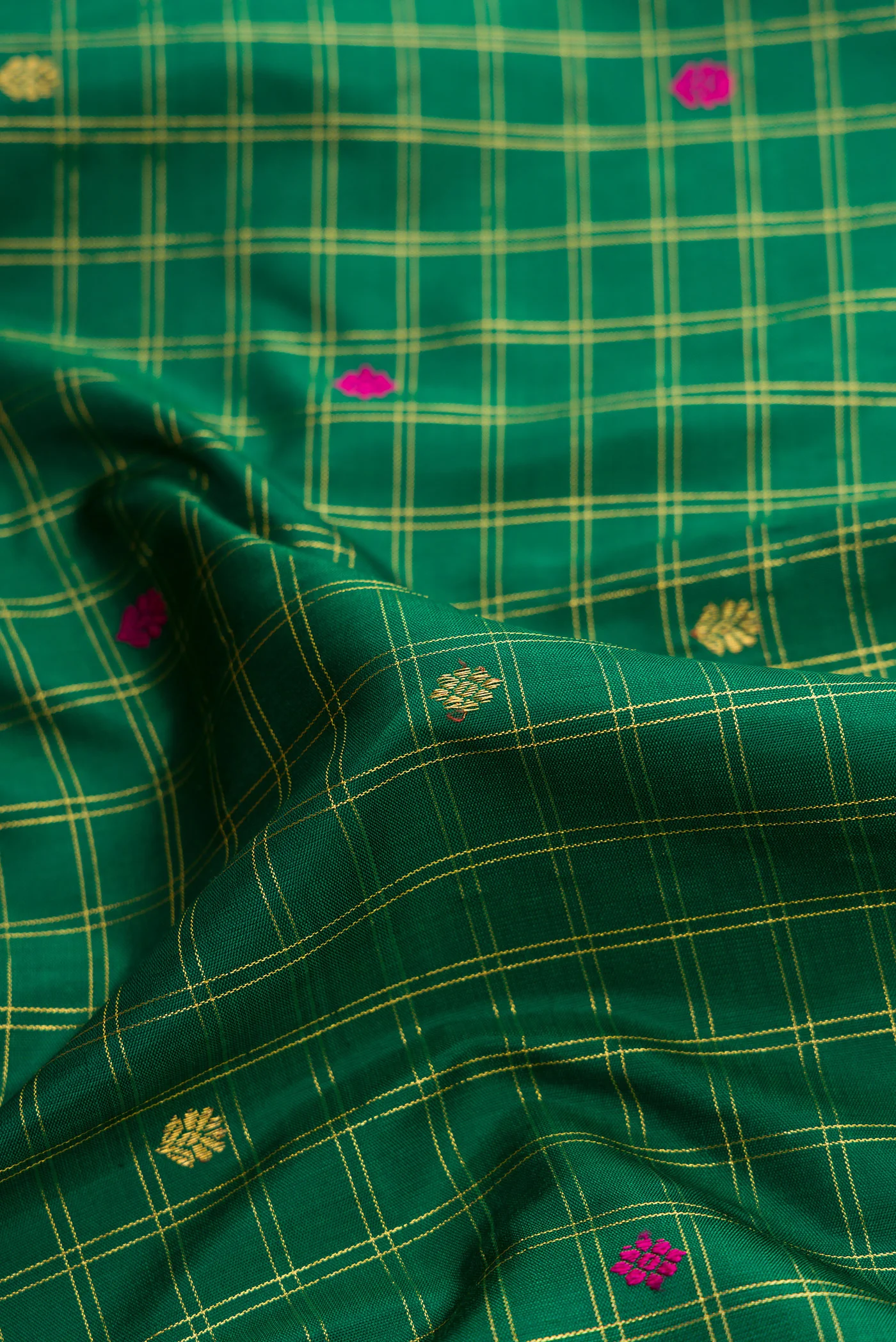 Green Kanjivaram Silk Saree - Image 2