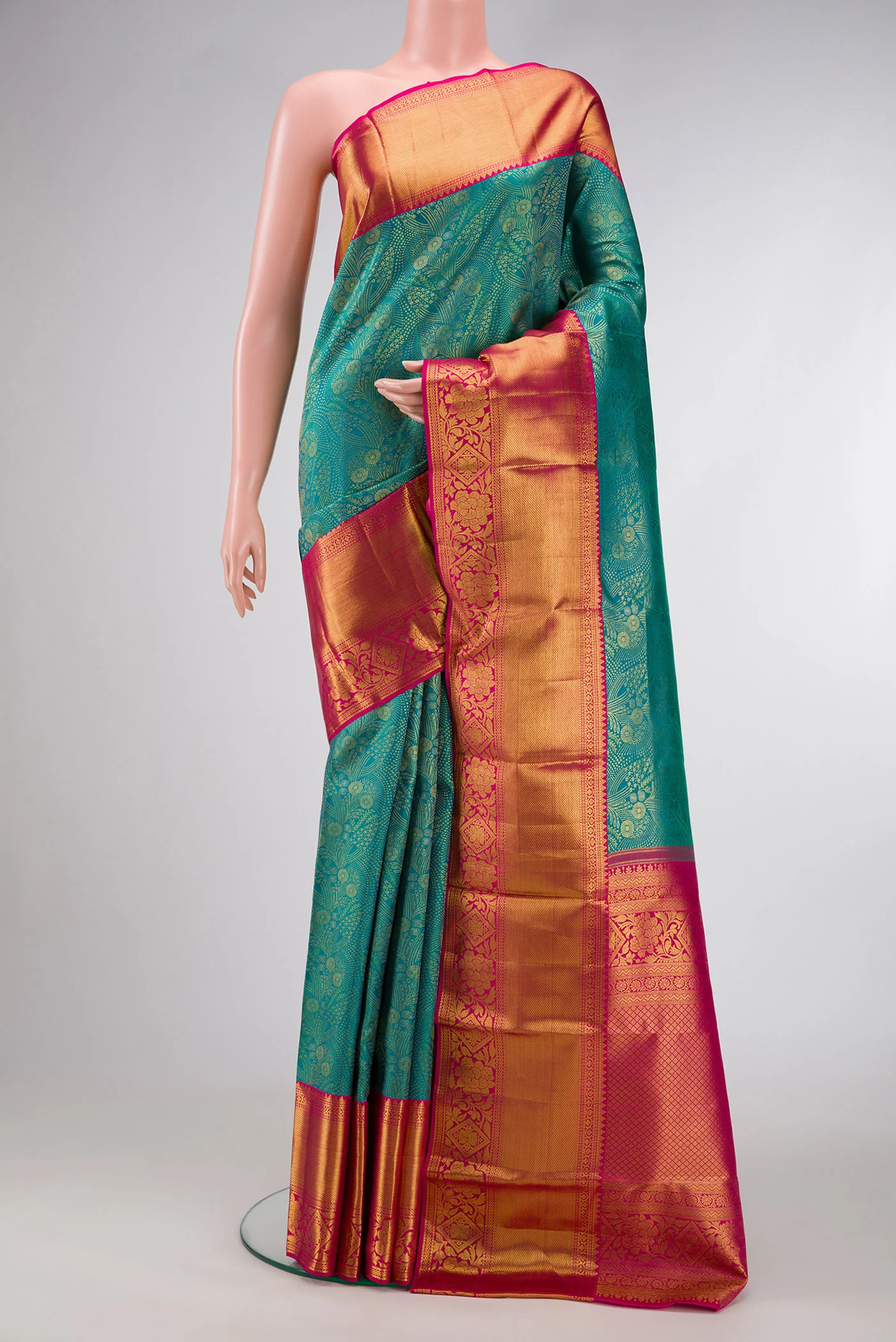 Blue Kanjivaram Silk Saree