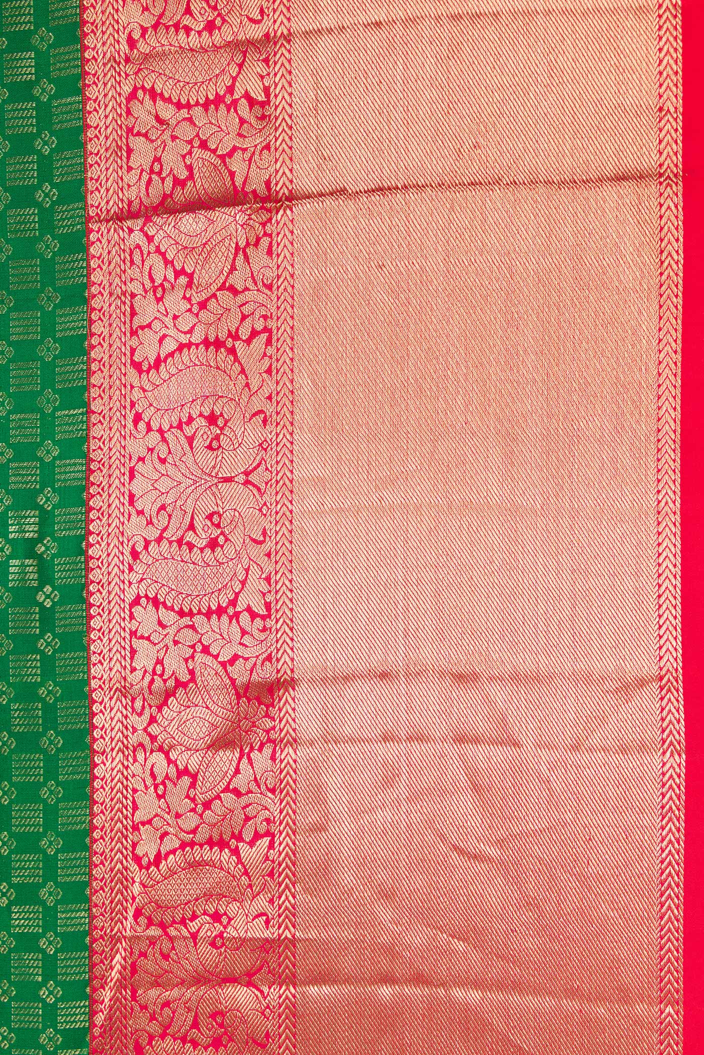 Green Kanjivaram Silk Saree - Image 3