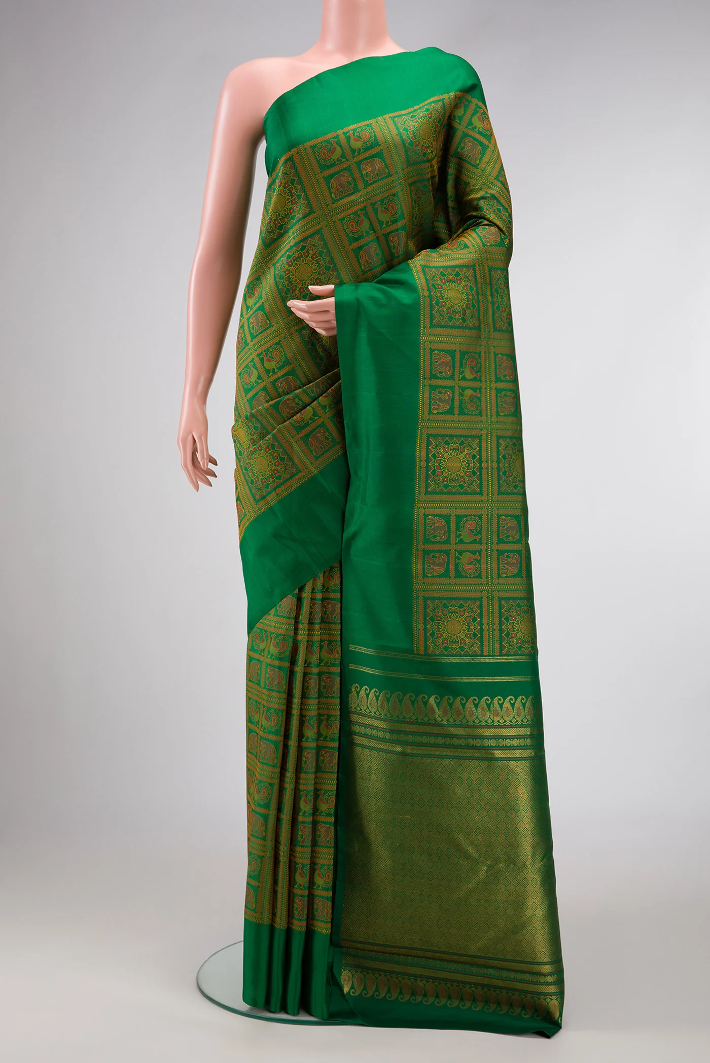 Green Kanjivaram Silk Saree