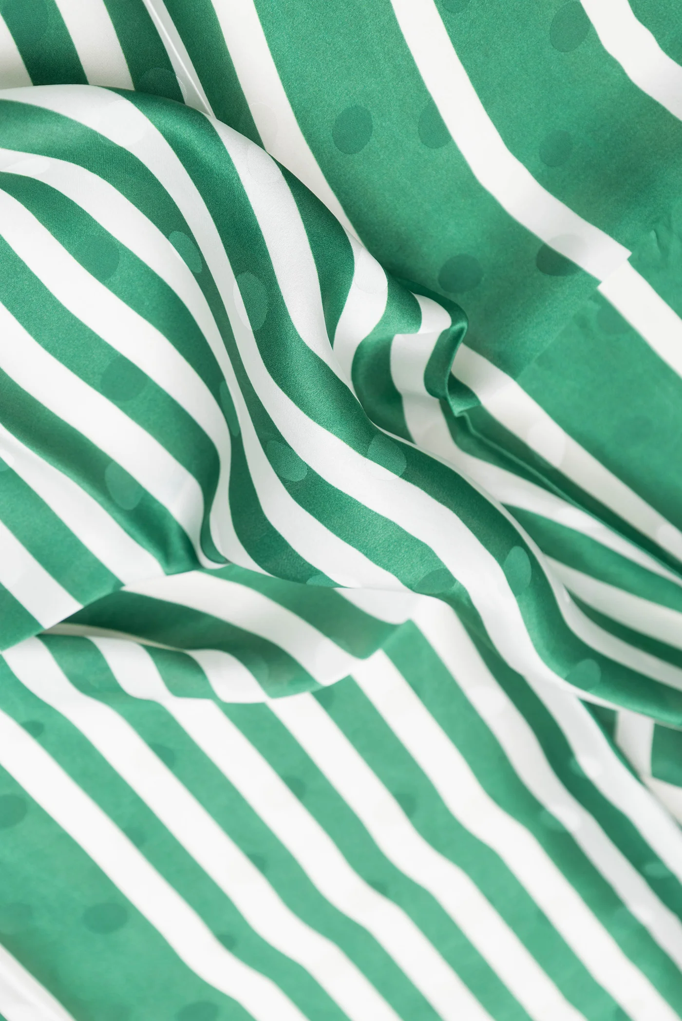 Green Satin Silk Saree - Image 2