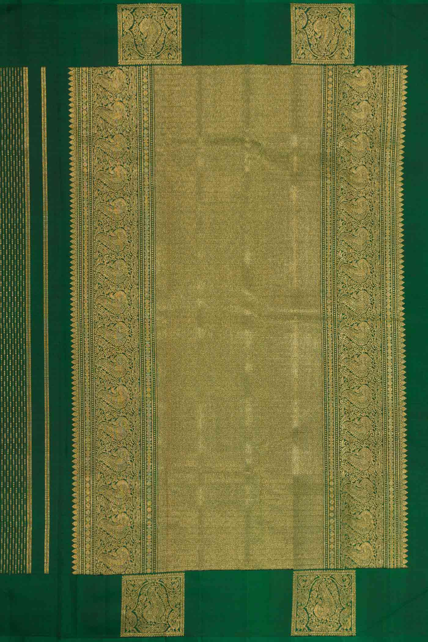 Green Kanjivaram Silk Saree - Image 7