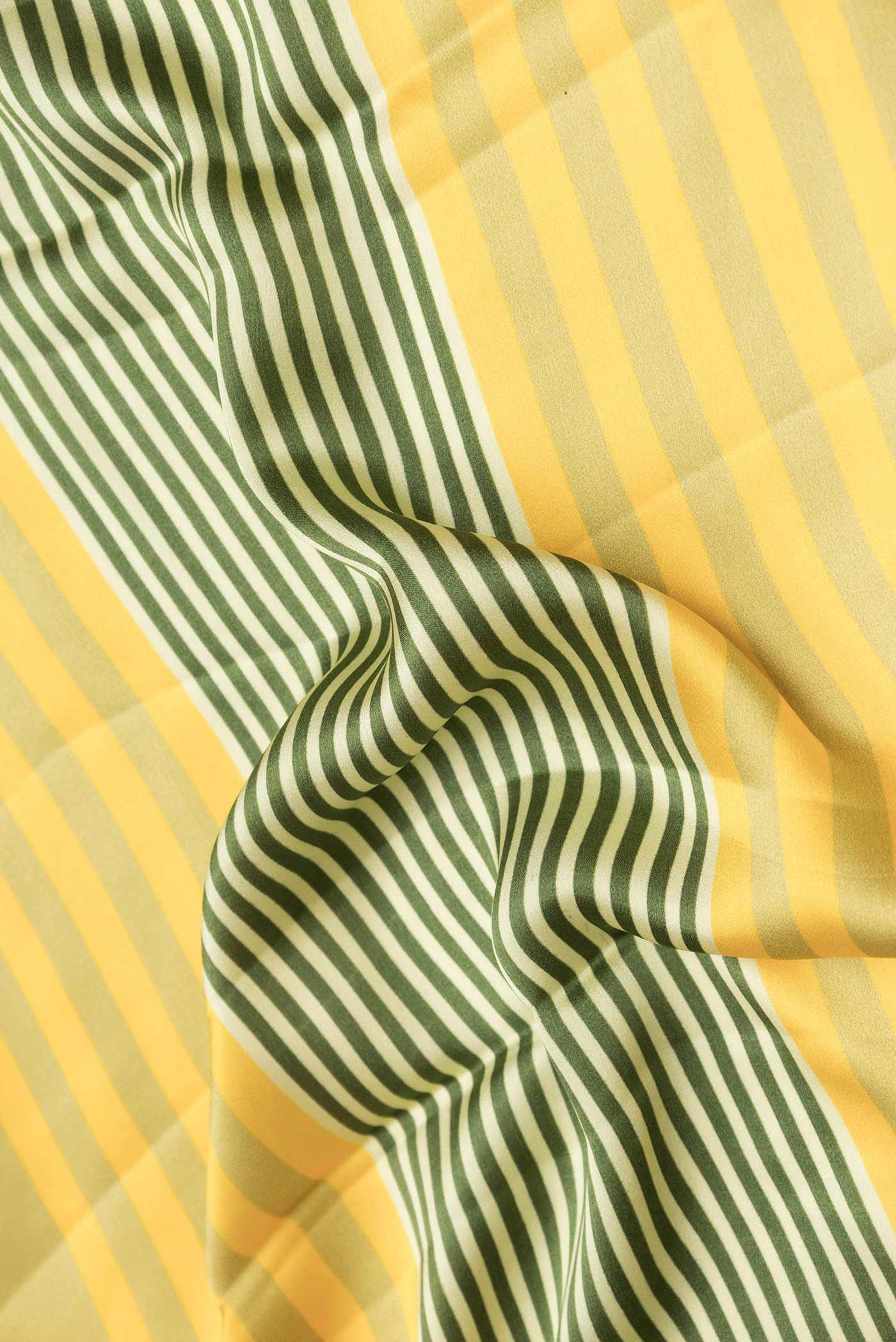 Green Satin Silk Saree - Image 2