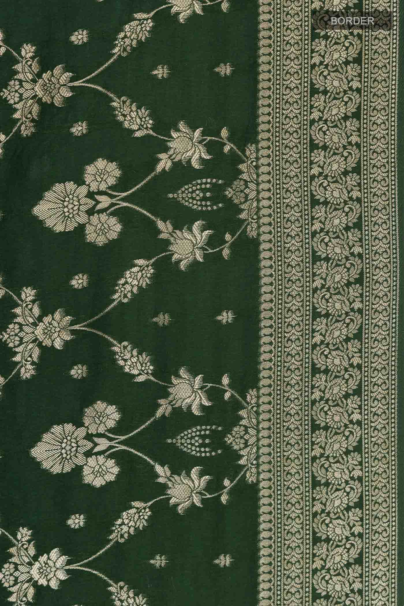 Green Georgette Saree - Image 4