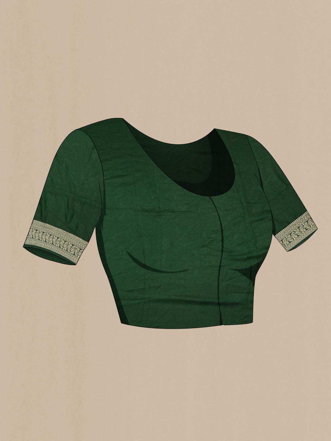 Green Georgette Saree - Image 5